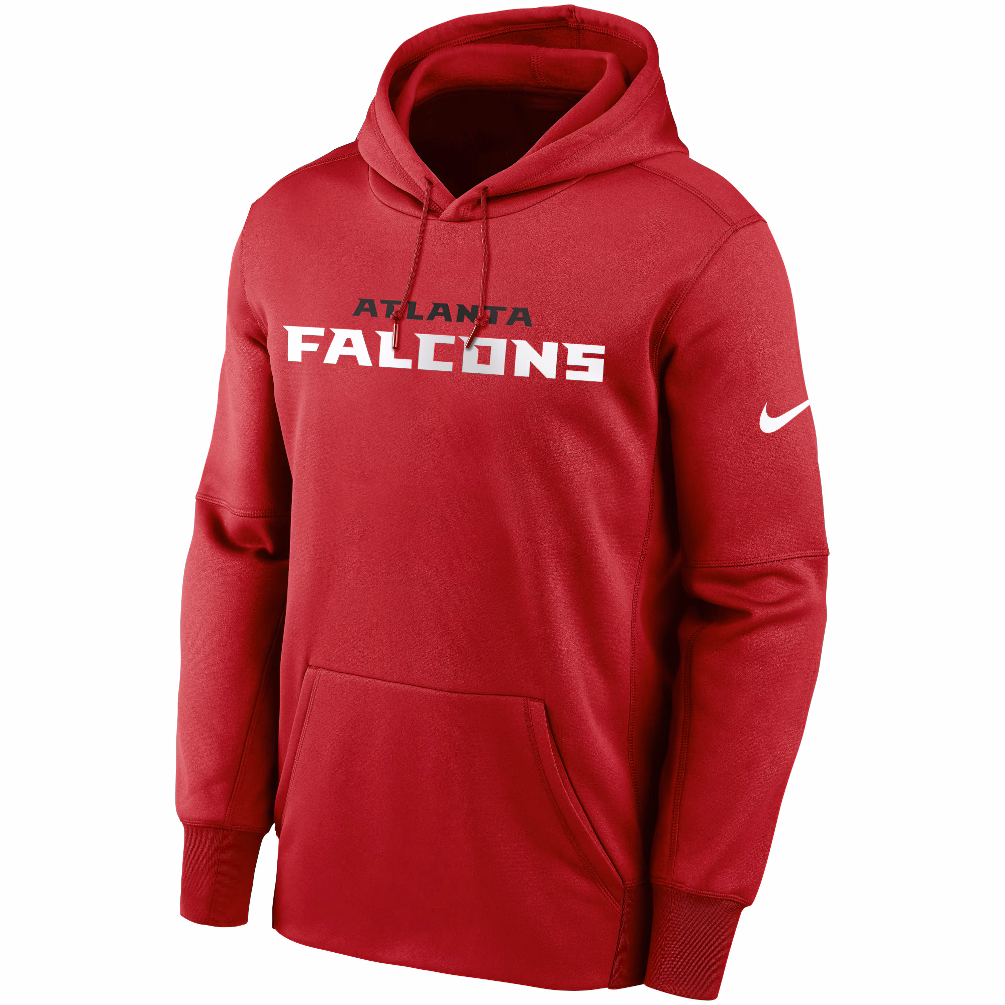 Atlanta Falcons Fan Gear Wordmark Performance Pullover Hoodie - Red