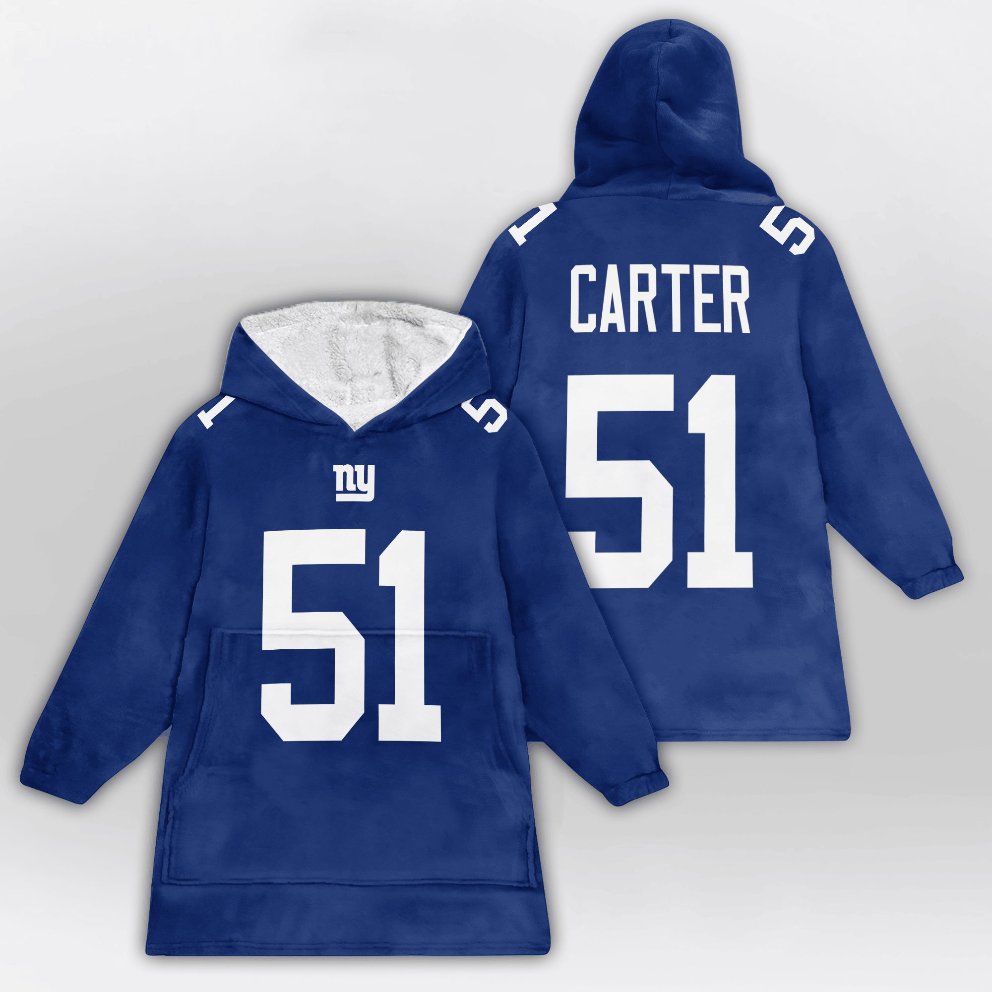 Adult A.C 51 New York G Football Unisex Blanket Hoodie