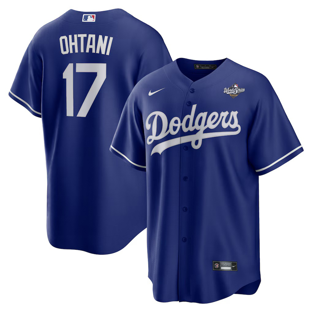 Shohei Ohtani #17 Los Angeles Dodgers 2025 World Series Alternate 2 Replica Jersey - Royal