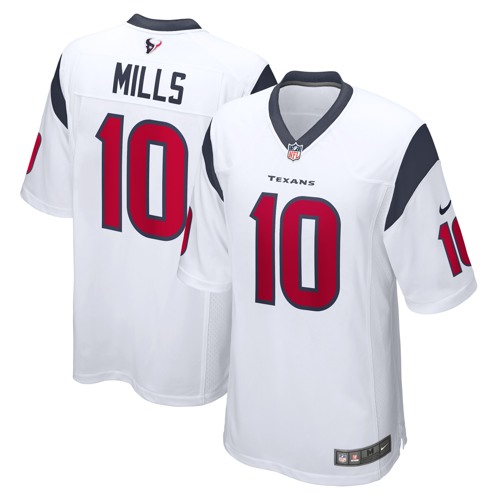 Davis Mills Houston Texans  Game Player Jersey - White