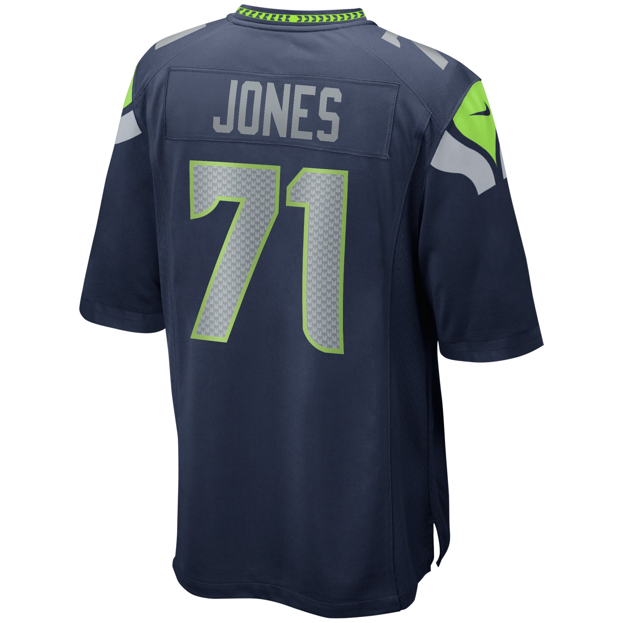 Walter Jones Seattle Seahawks Game Retired Player Jersey - College Navy