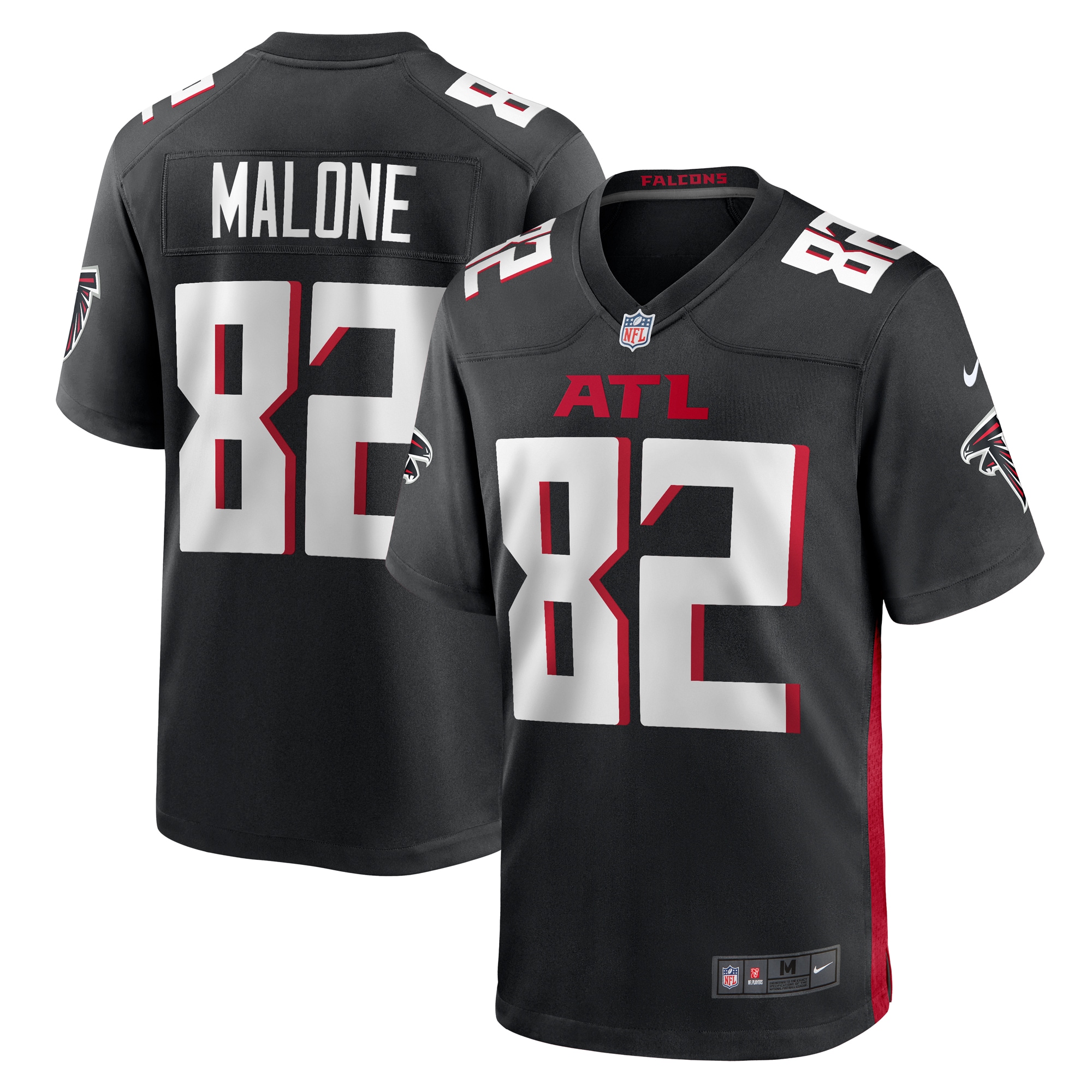 Xavier Malone Atlanta Falcons  Game Jersey -  Black