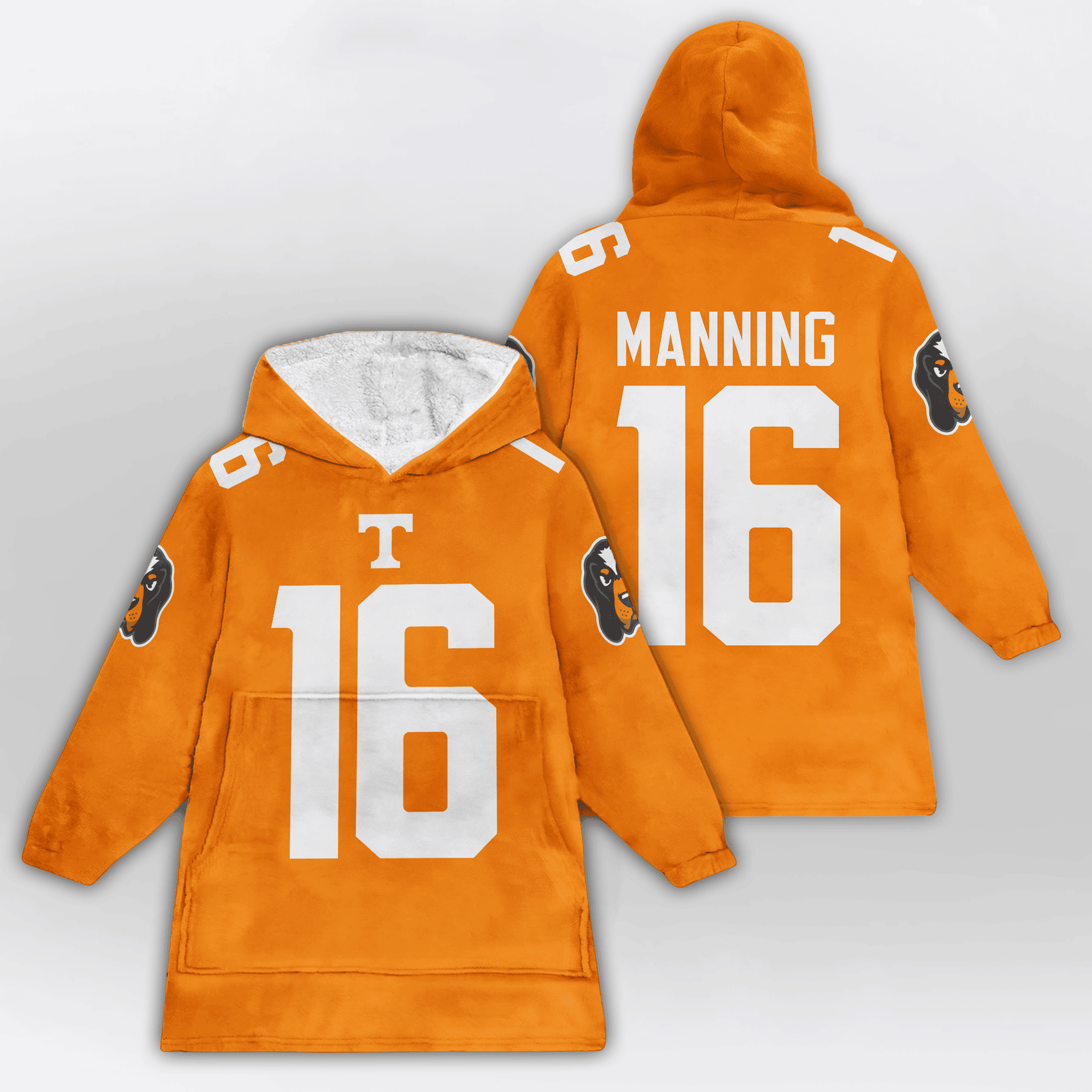 Adult 16 Tennessee Football Unisex Blanket Hoodie