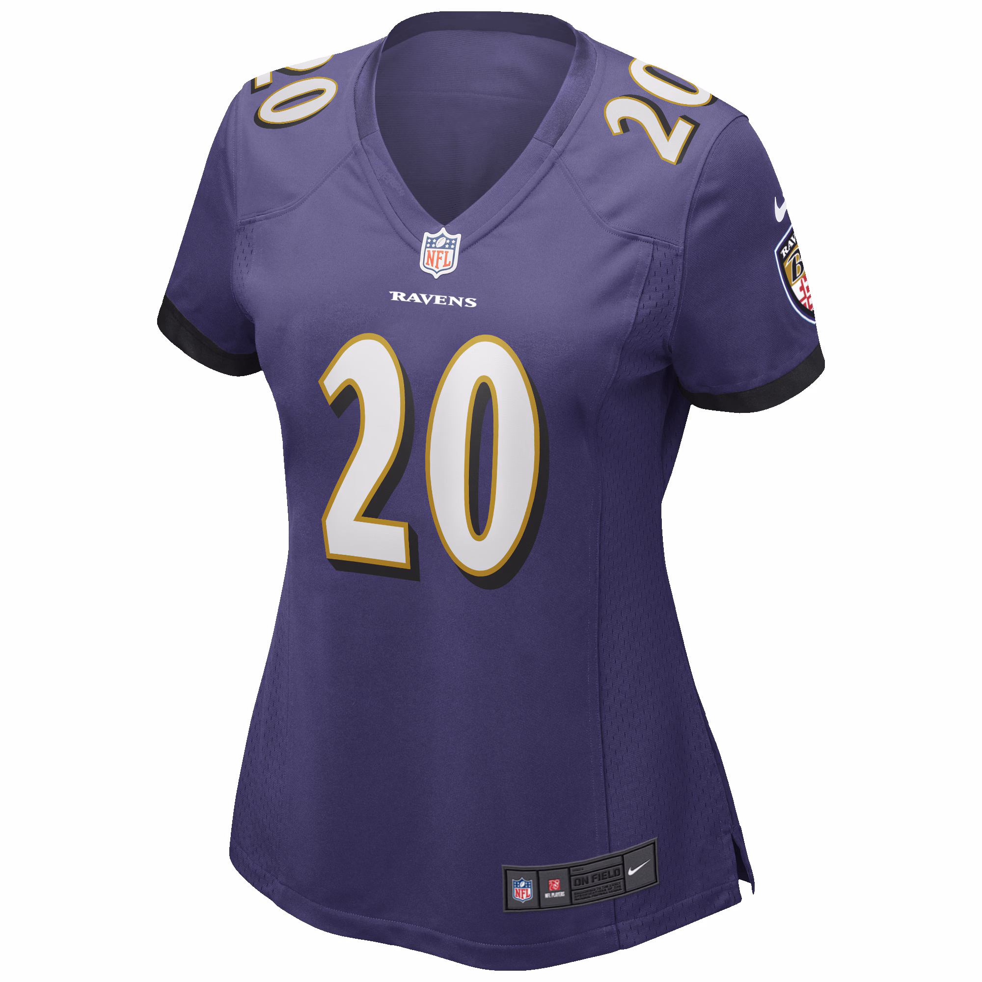 Ed Reed Baltimore Ravens Women's Game Retired Player Jersey - Purple