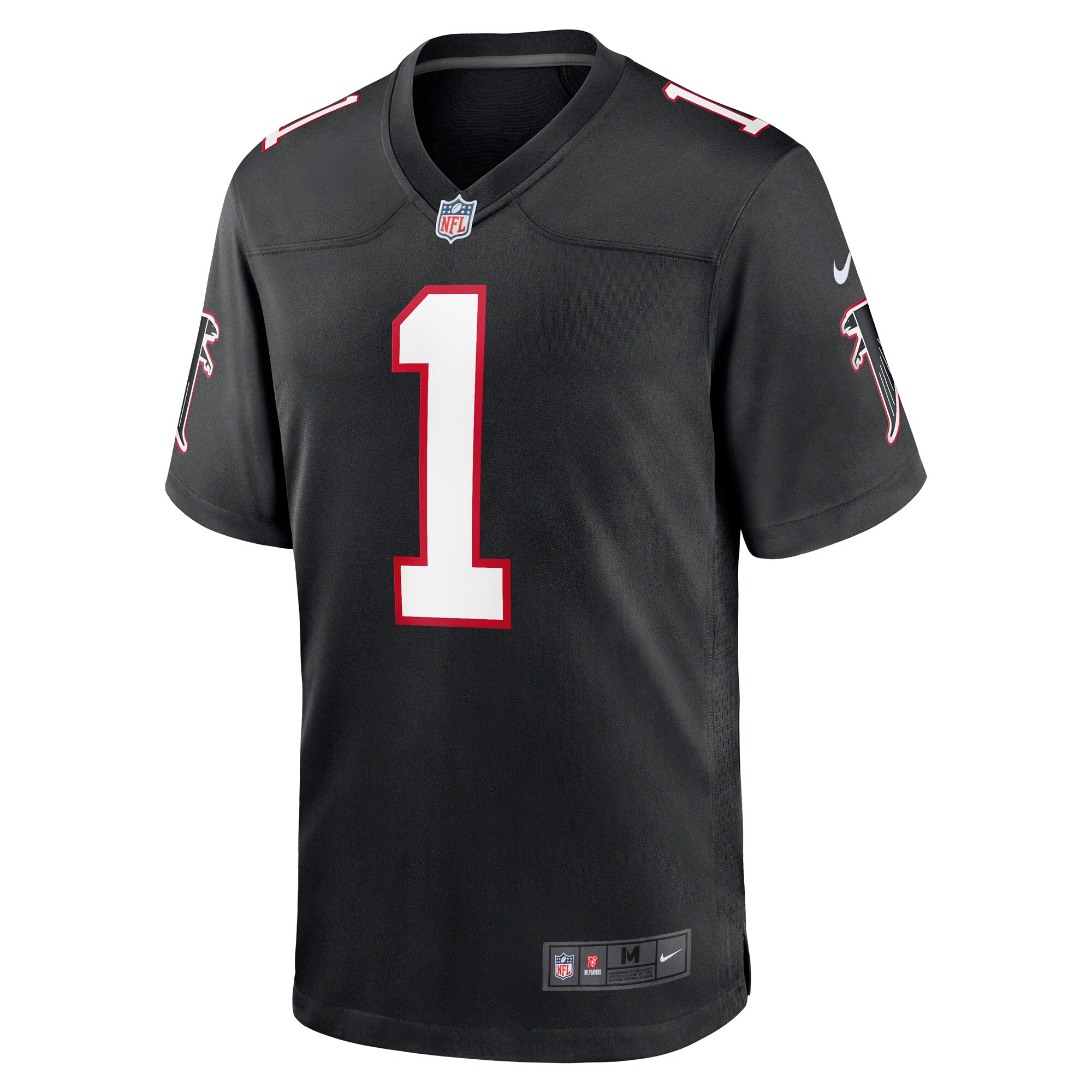 Dirty Birds Atlanta Falcons Throwback Game Jersey - Black
