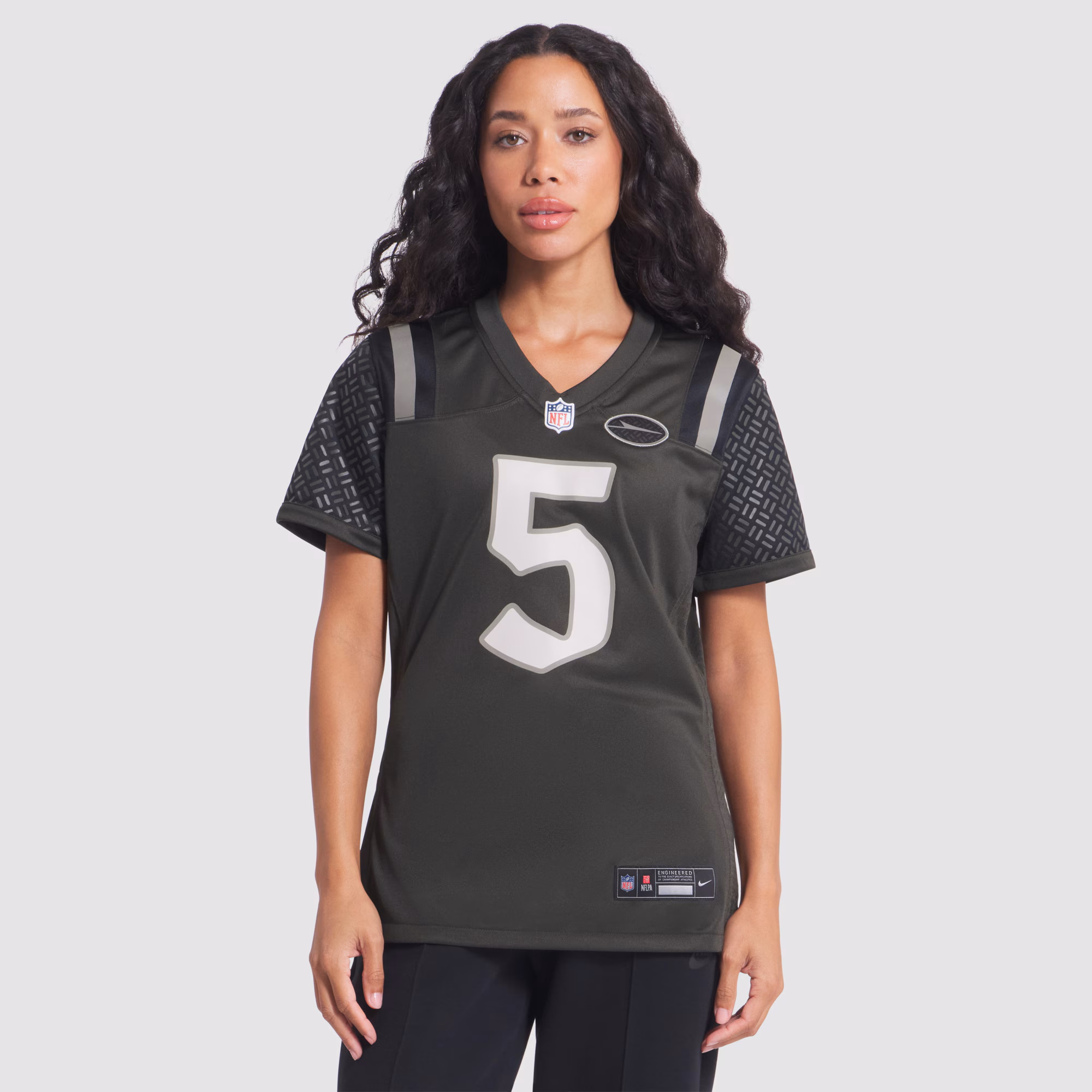 Garrett Wilson #5 New York JetsWomen's 2025 Rivalries Collection Game Jersey - Gotham Green