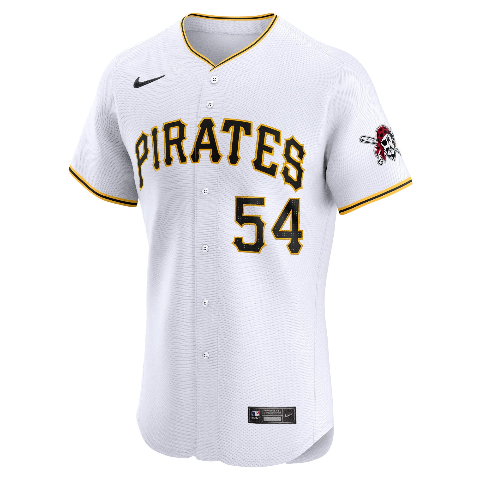 Men's Pittsburgh Pirates Martin Perez  White Home Elite Player Jersey