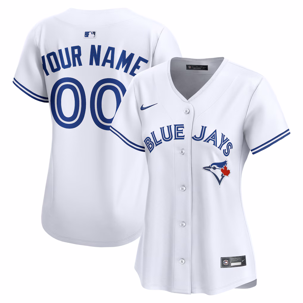 Toronto Blue Jays Women's Home Limited Custom Jersey - White