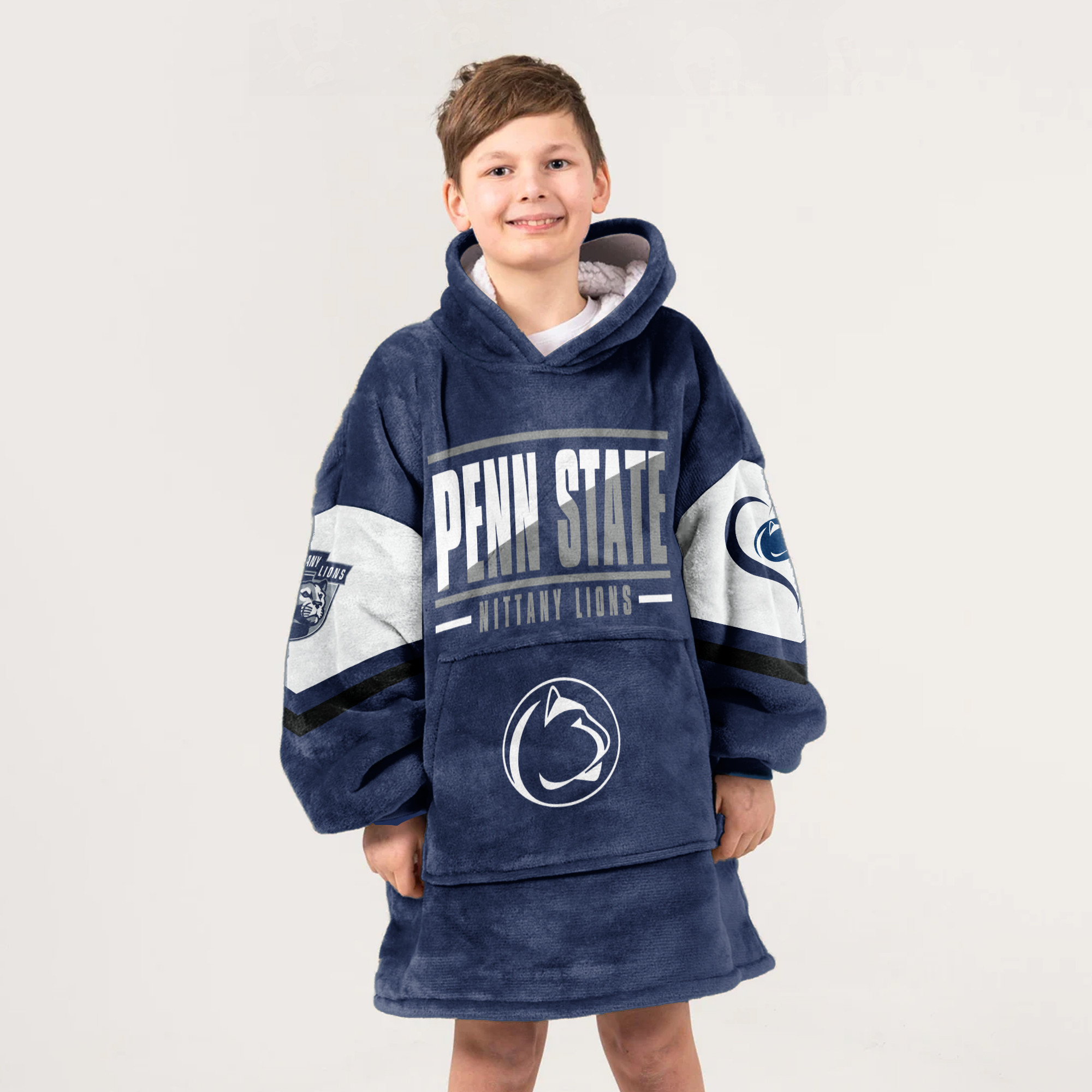 Adult Penn State Football Unisex Blanket Hoodie