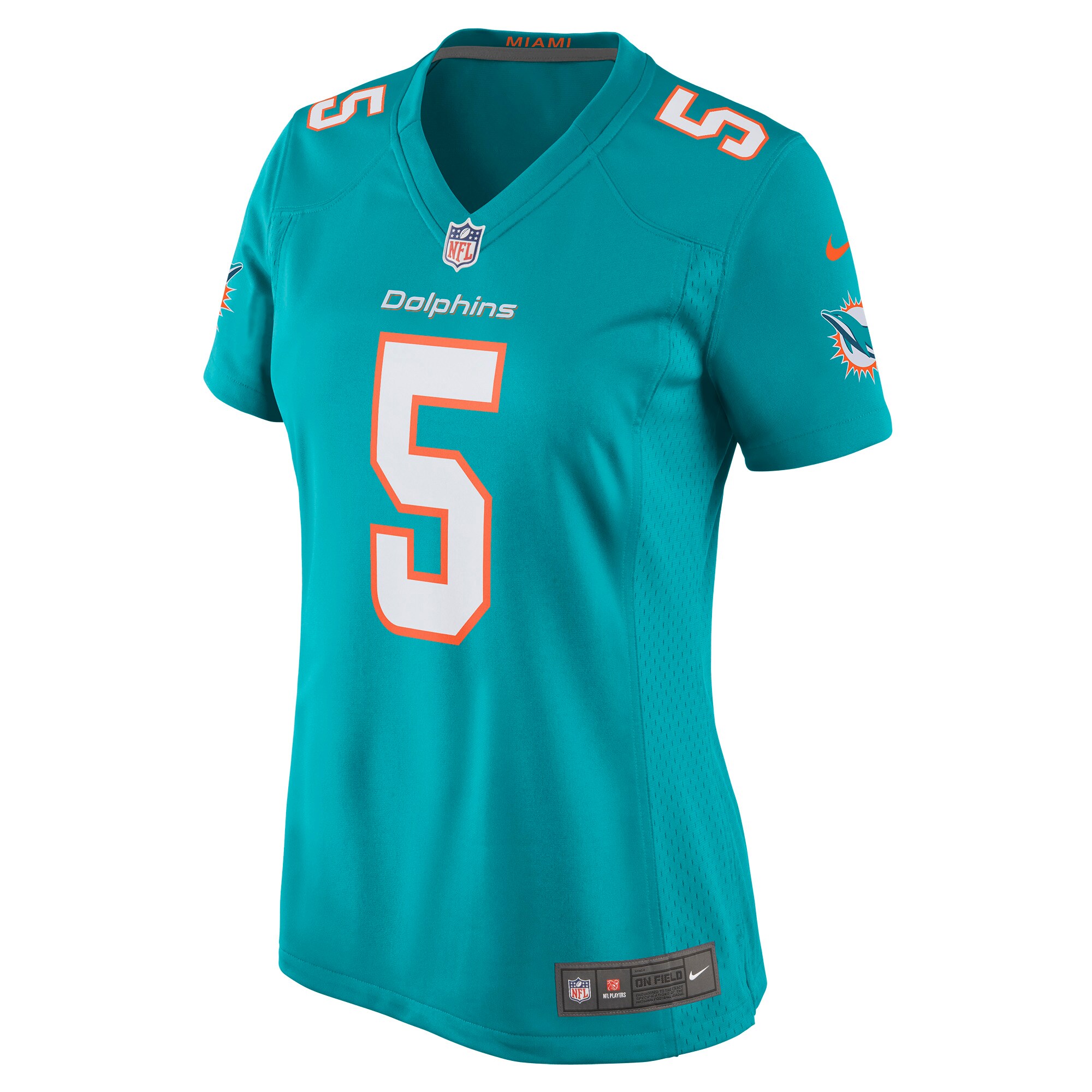 Teddy Bridgewater Miami Dolphins  Women's Game Jersey - Aqua