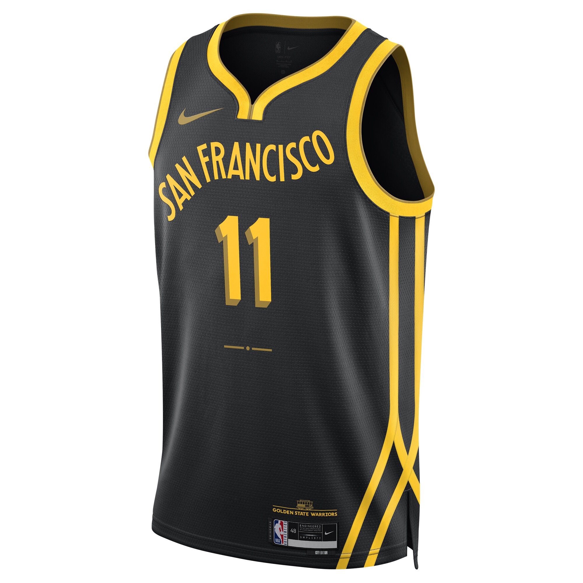 Unisex Golden State Warriors Klay Thompson  Black 2023/24 Swingman Jersey - City Edition