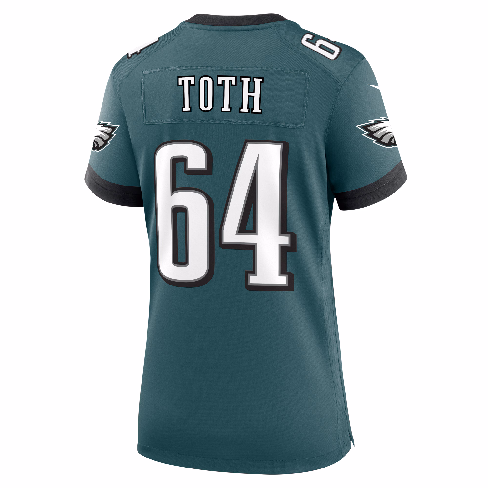 Brett Toth Philadelphia Eagles Women's  Game Jersey - Midnight Green