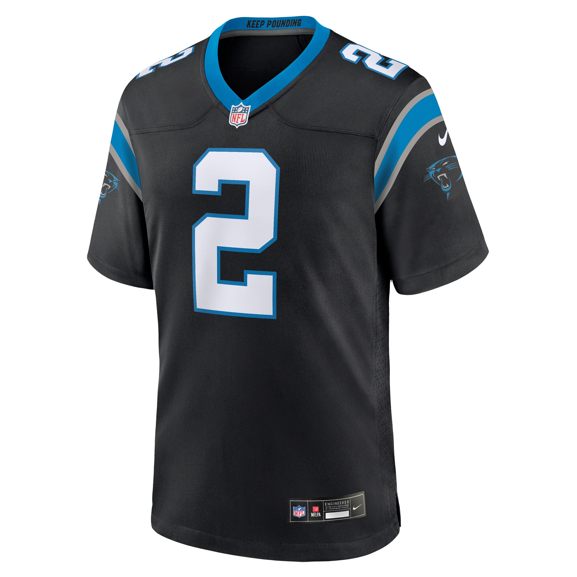 Matt Corral Carolina Panthers  Team Game Jersey - Black