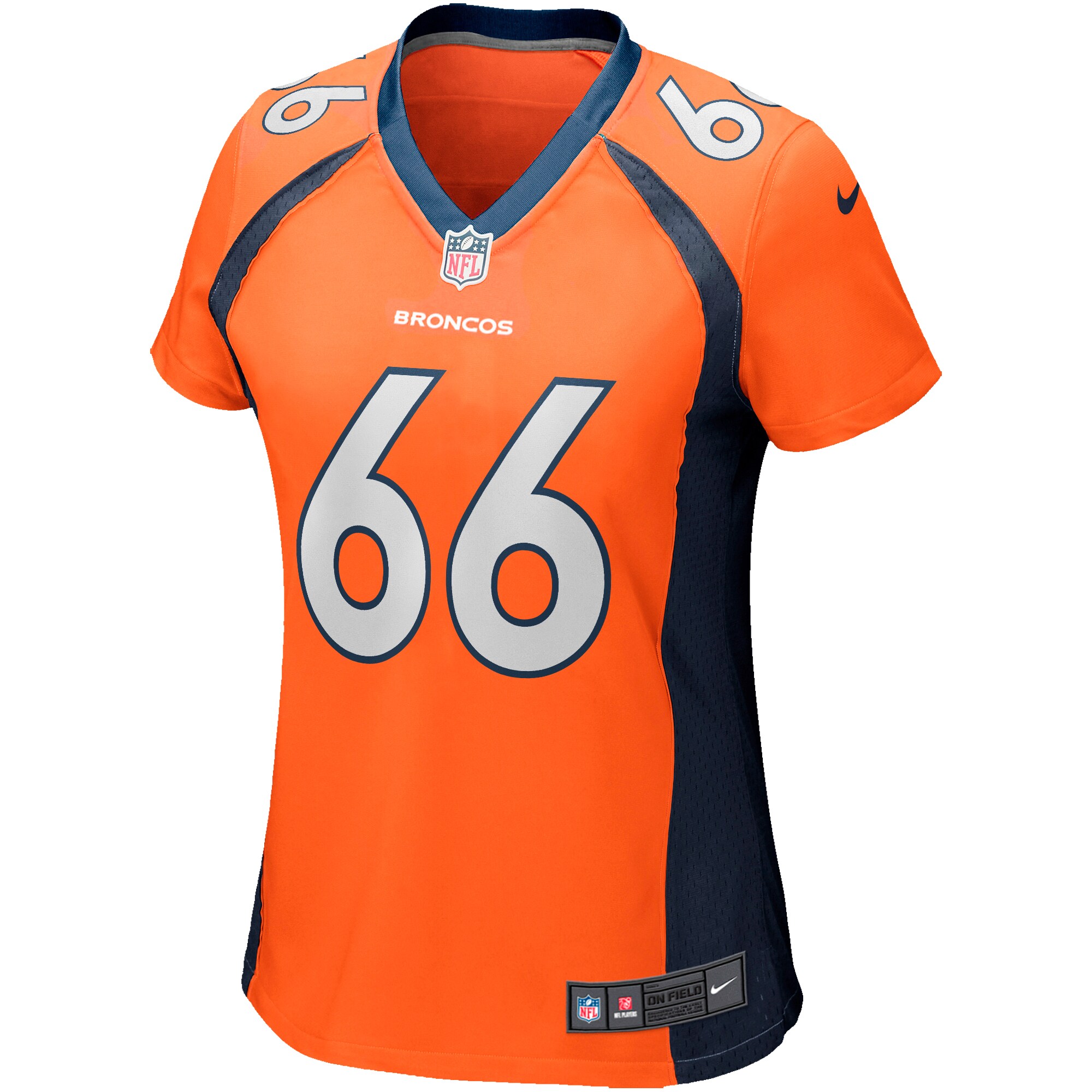 Dalton Risner Denver Broncos  Women's Game Jersey - Orange