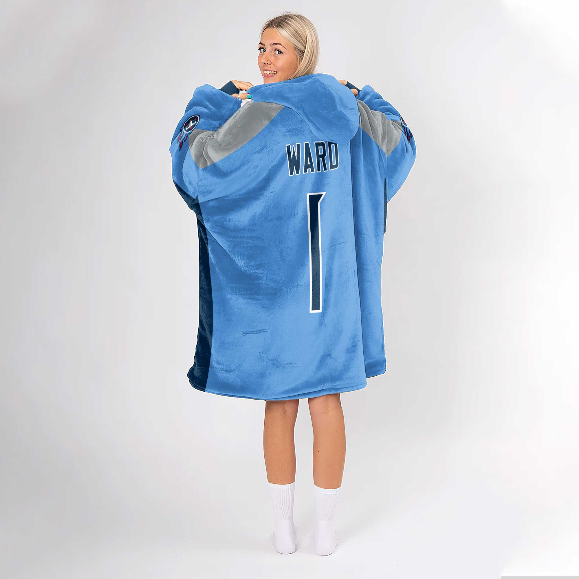 Adult C.W 1 Tennessee Football Unisex Blanket Hoodie