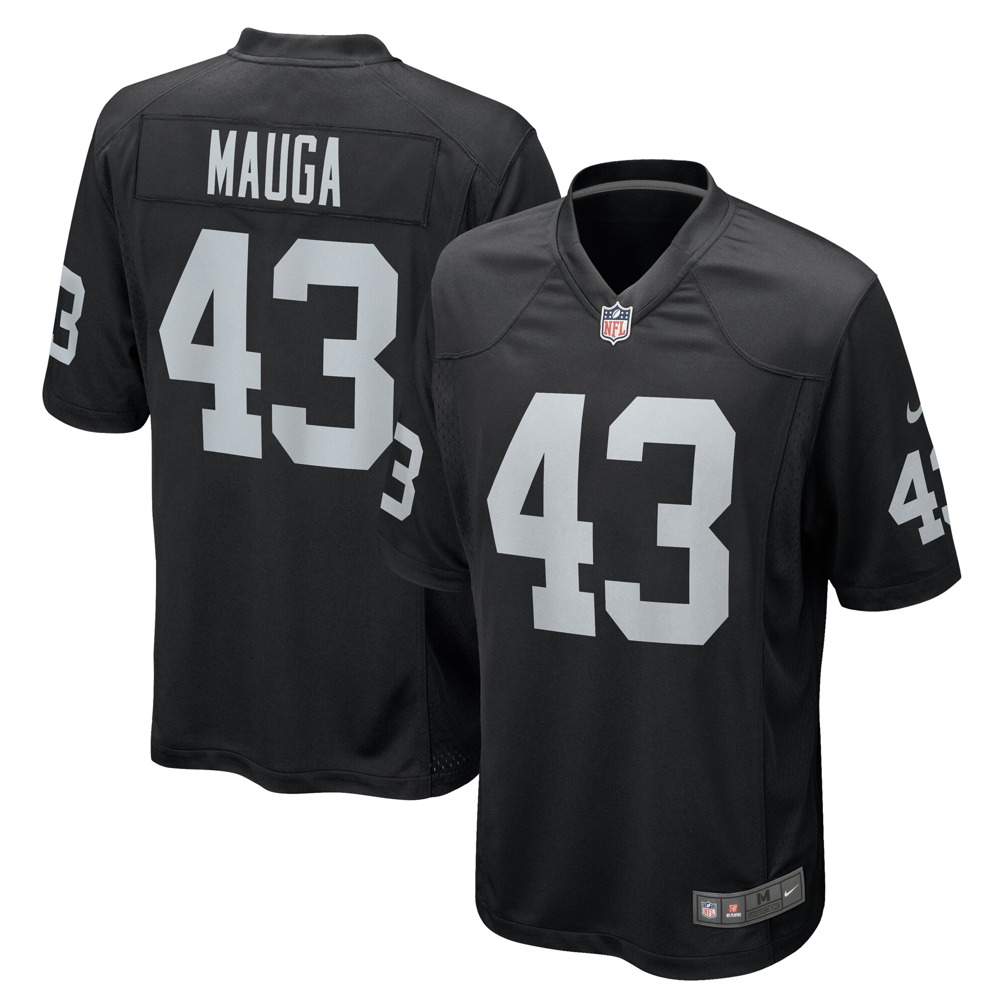 Kanai Mauga Las Vegas Raiders Team Game Jersey -  Black