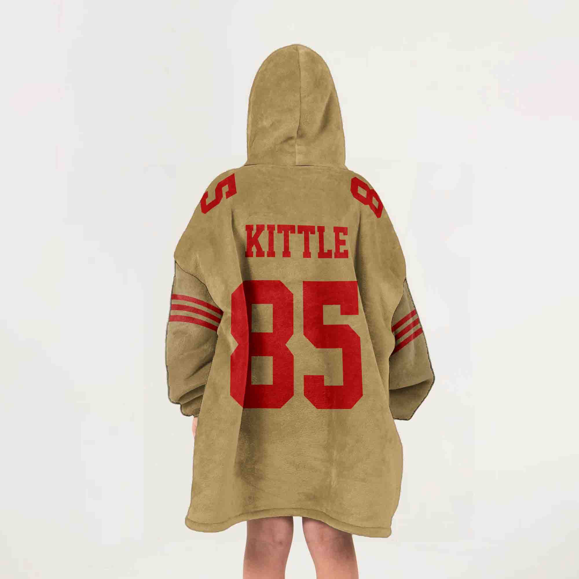 Adult 85 San Francisco 49ers Football Unisex Blanket Hoodie