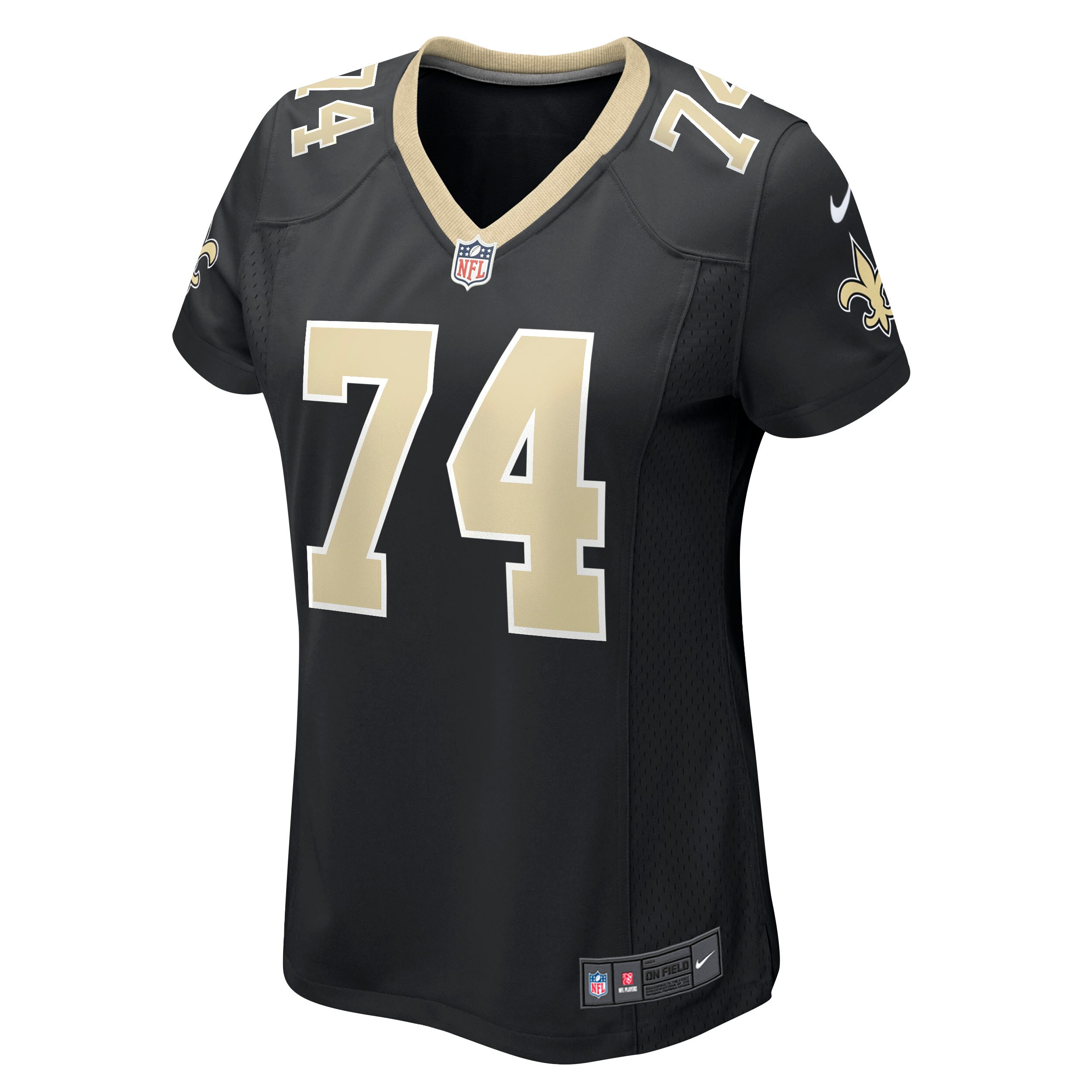 James Hurst New Orleans Saints Women's Game Jersey - Black