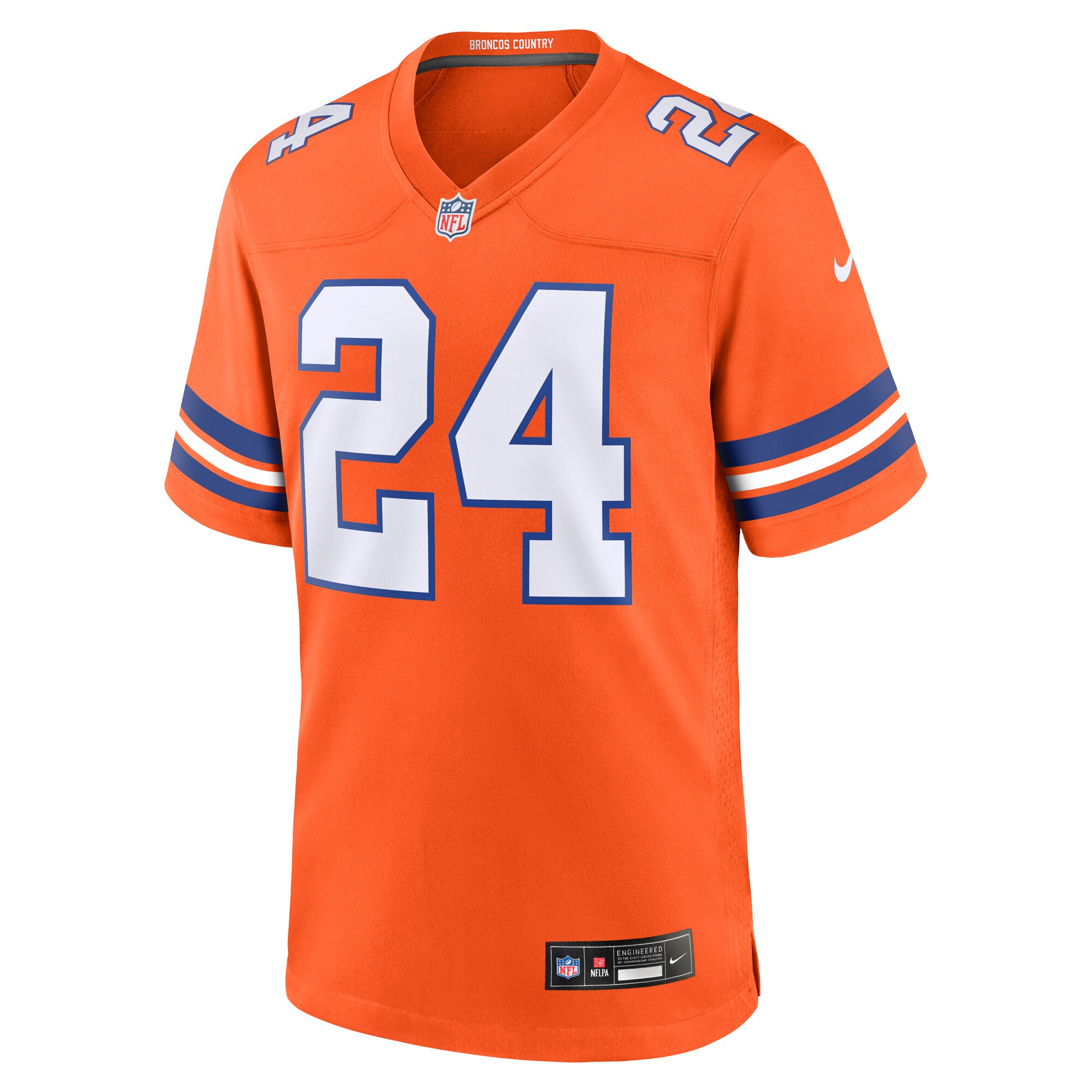 Champ Bailey Denver Broncos Mile High Collection 1977 Throwback Retired Player Game Jersey - Orange