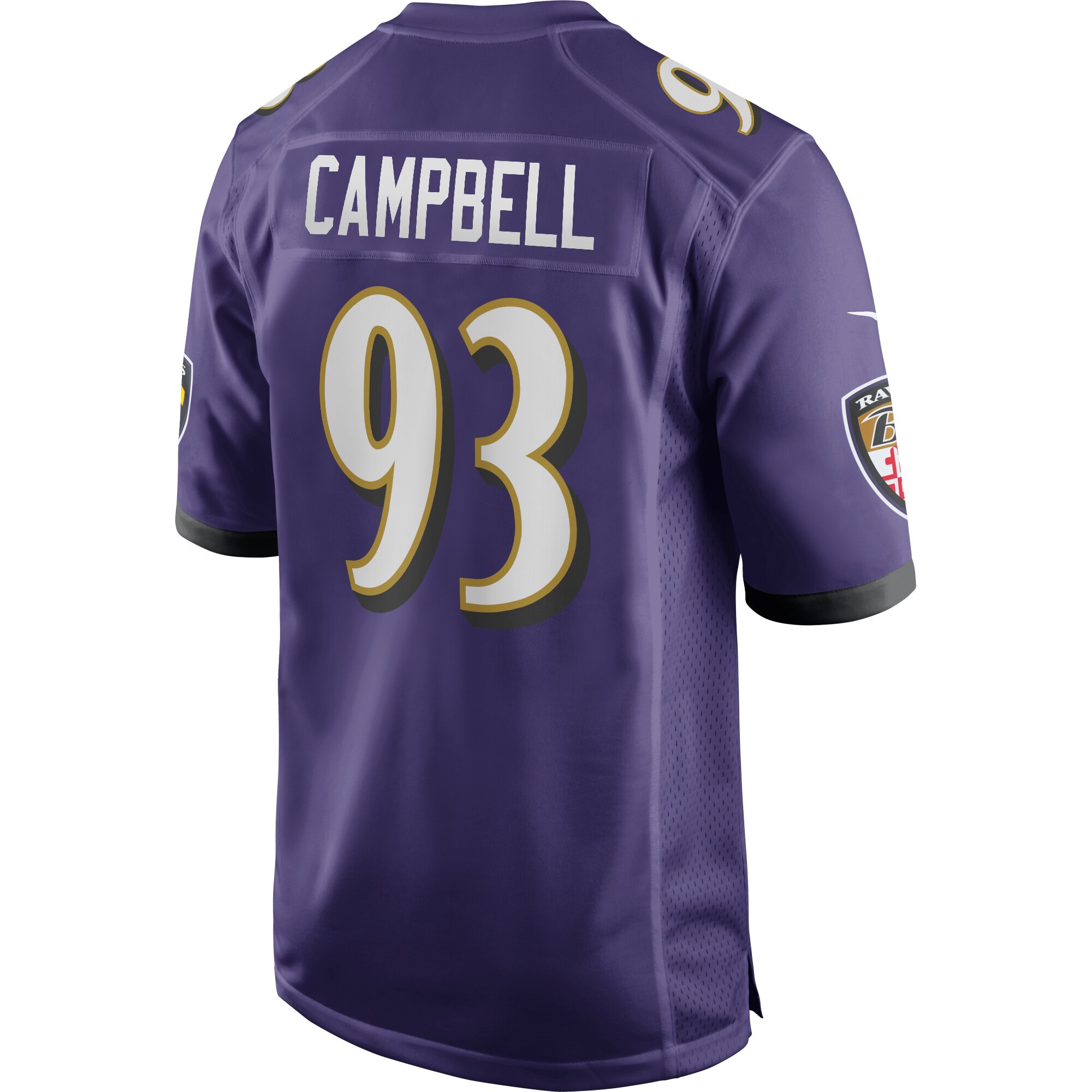 Calais Campbell Baltimore Ravens  Game Player Jersey - Purple