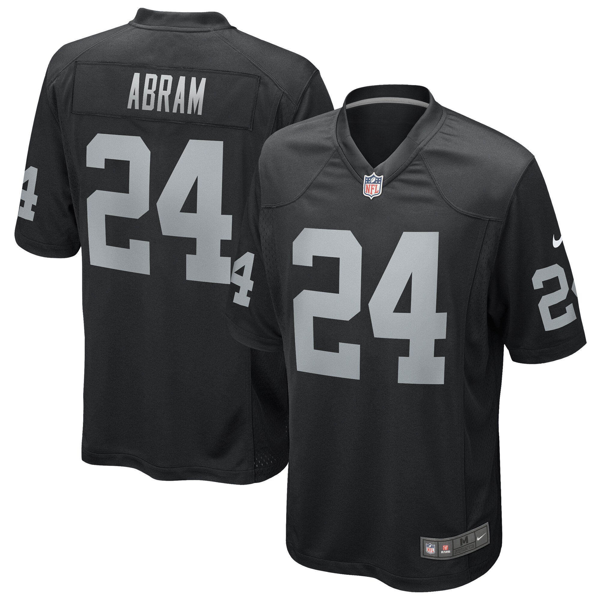 Johnathan Abram Las Vegas Raiders  Game Player Jersey - Black
