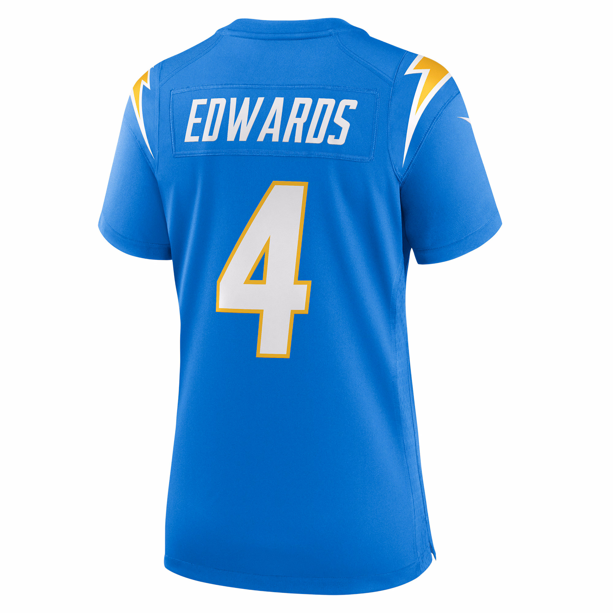 Gus Edwards Los Angeles Chargers Women's  Game Jersey -  Powder Blue