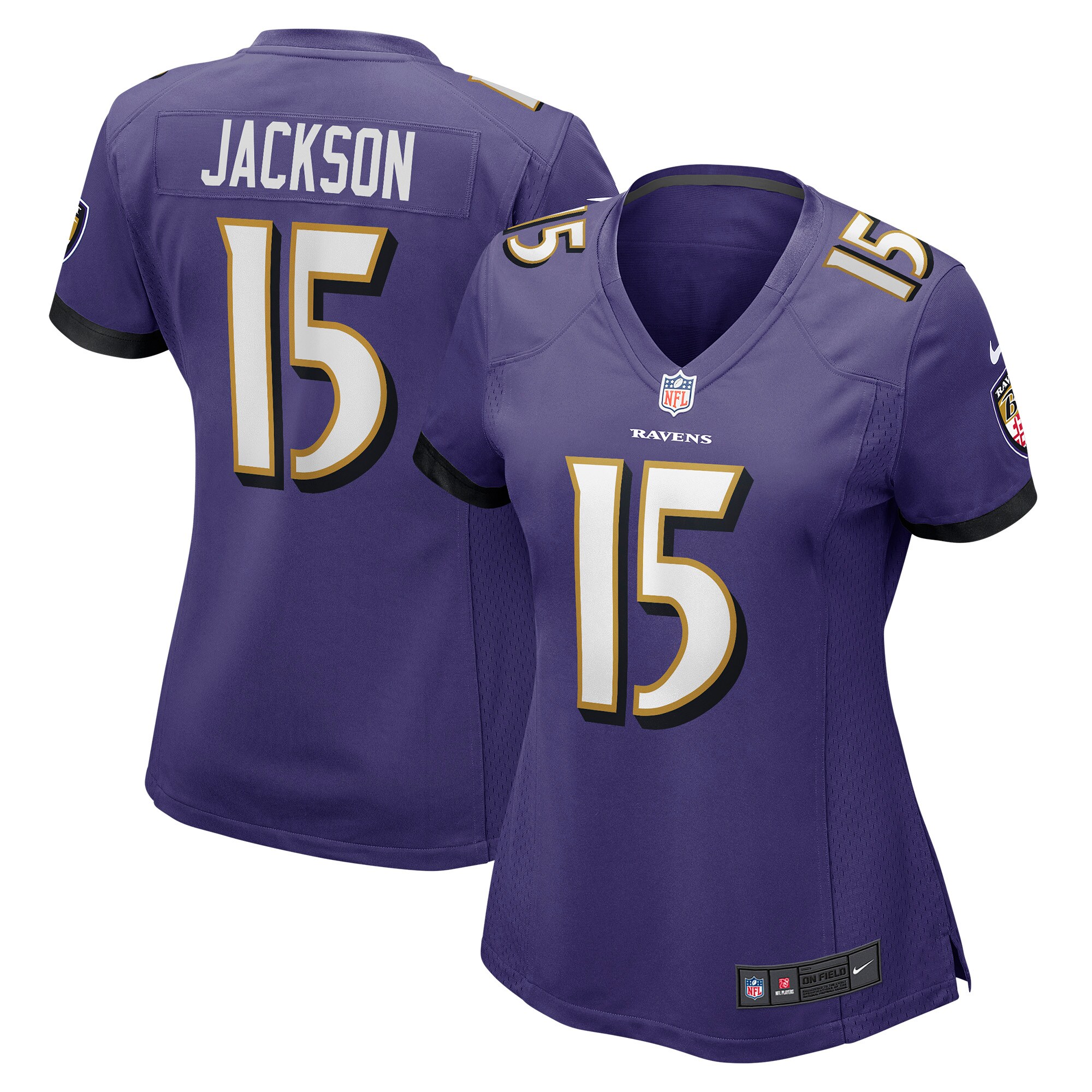 DeSean Jackson Baltimore Ravens  Women's Game Player Jersey - Purple