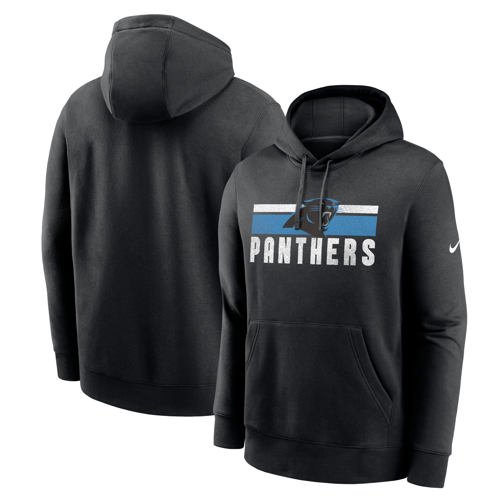 Carolina Panthers Club Fleece Pullover Hoodie - Black