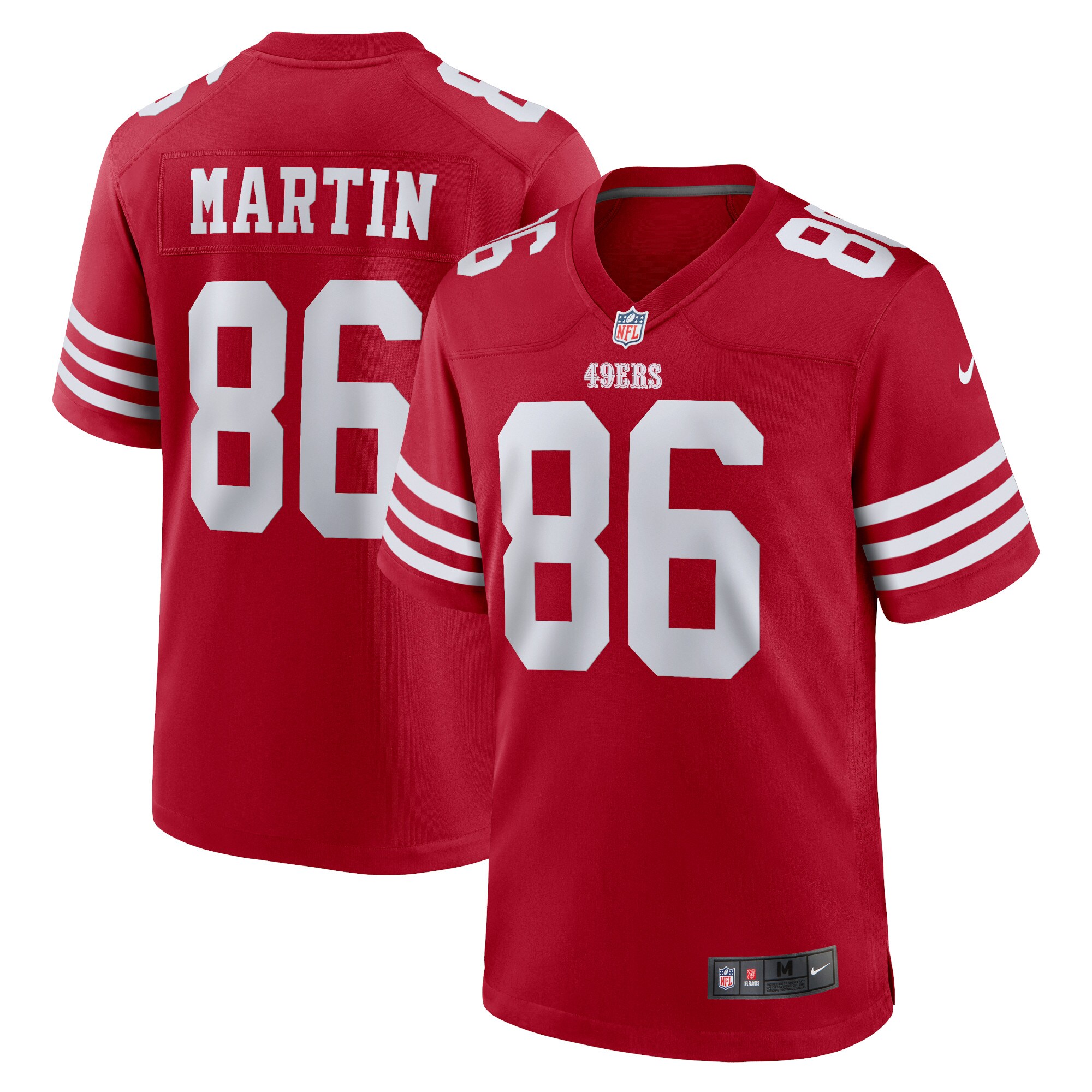 Tay Martin San Francisco 49ers  Home Game Player Jersey - Scarlet