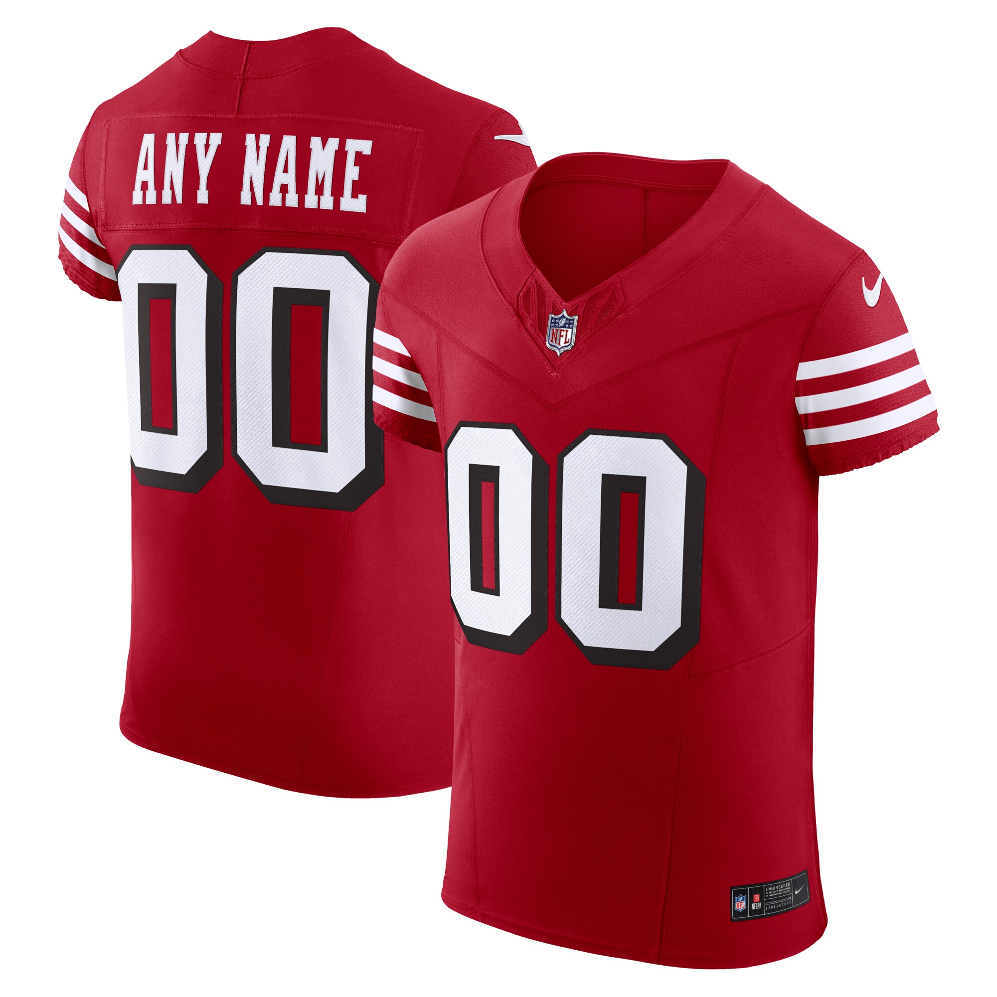San Francisco 49ers  Alternate Vapor F.U.S.E. Elite Custom Jersey - Scarlet