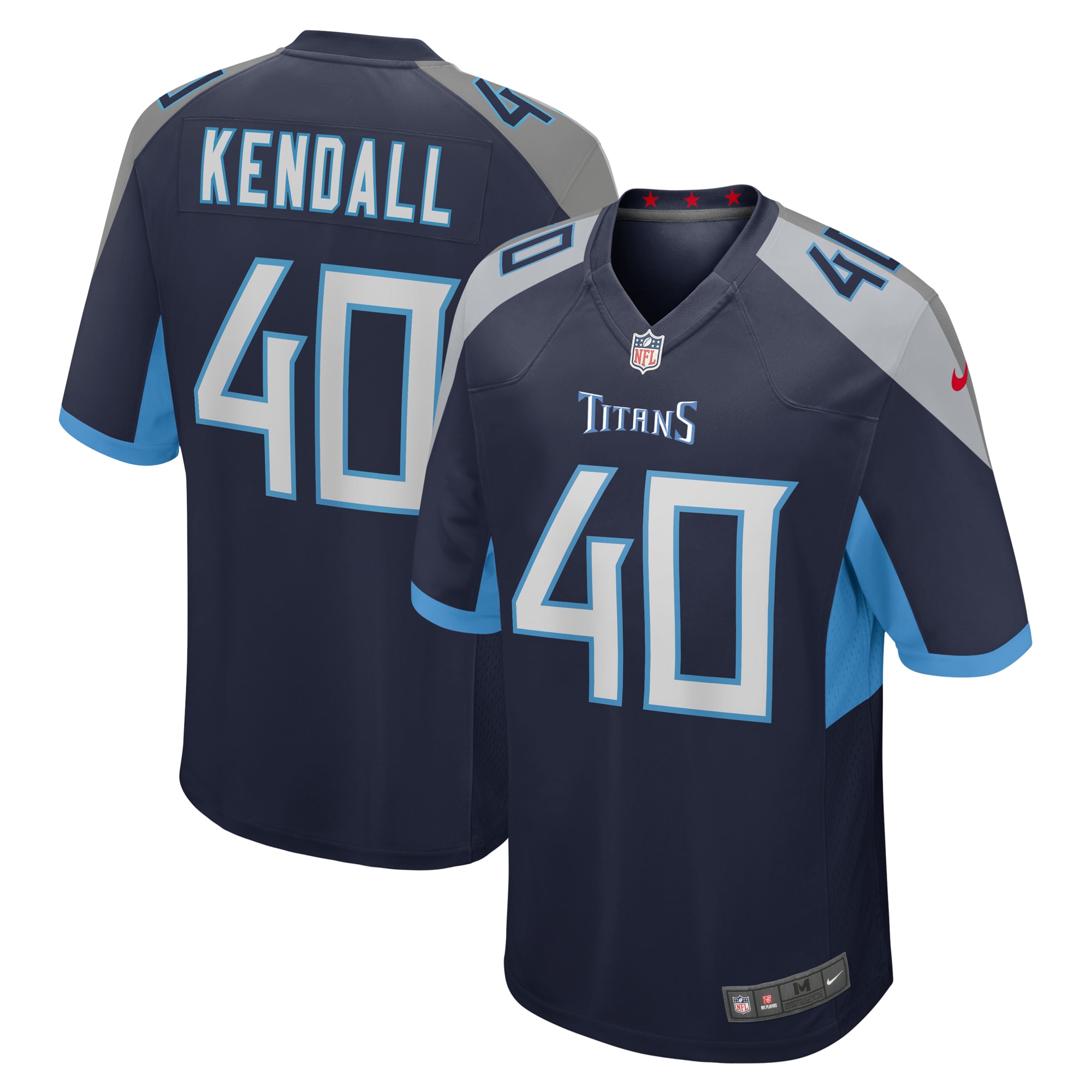 Anthony Kendall Tennessee Titans Team Game Jersey -  Navy