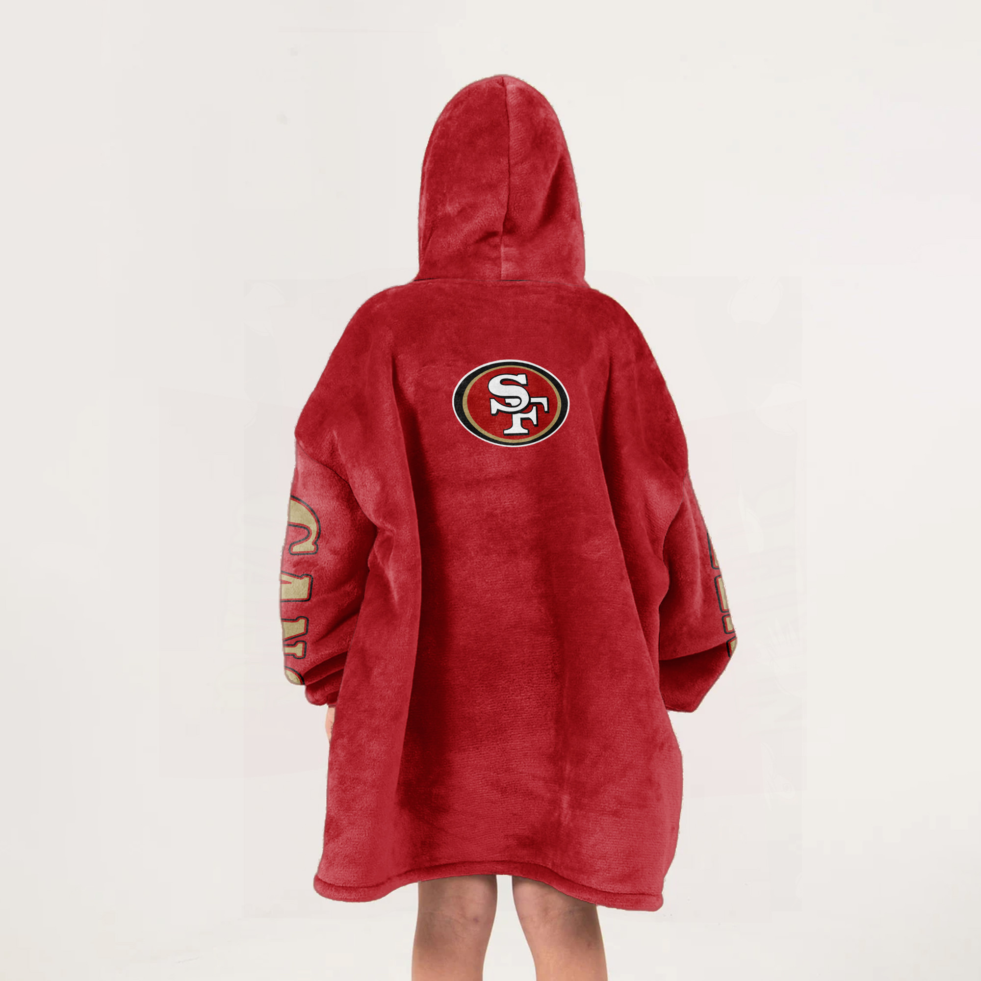 Adult San Francisco 49ers Football Unisex Blanket Hoodie