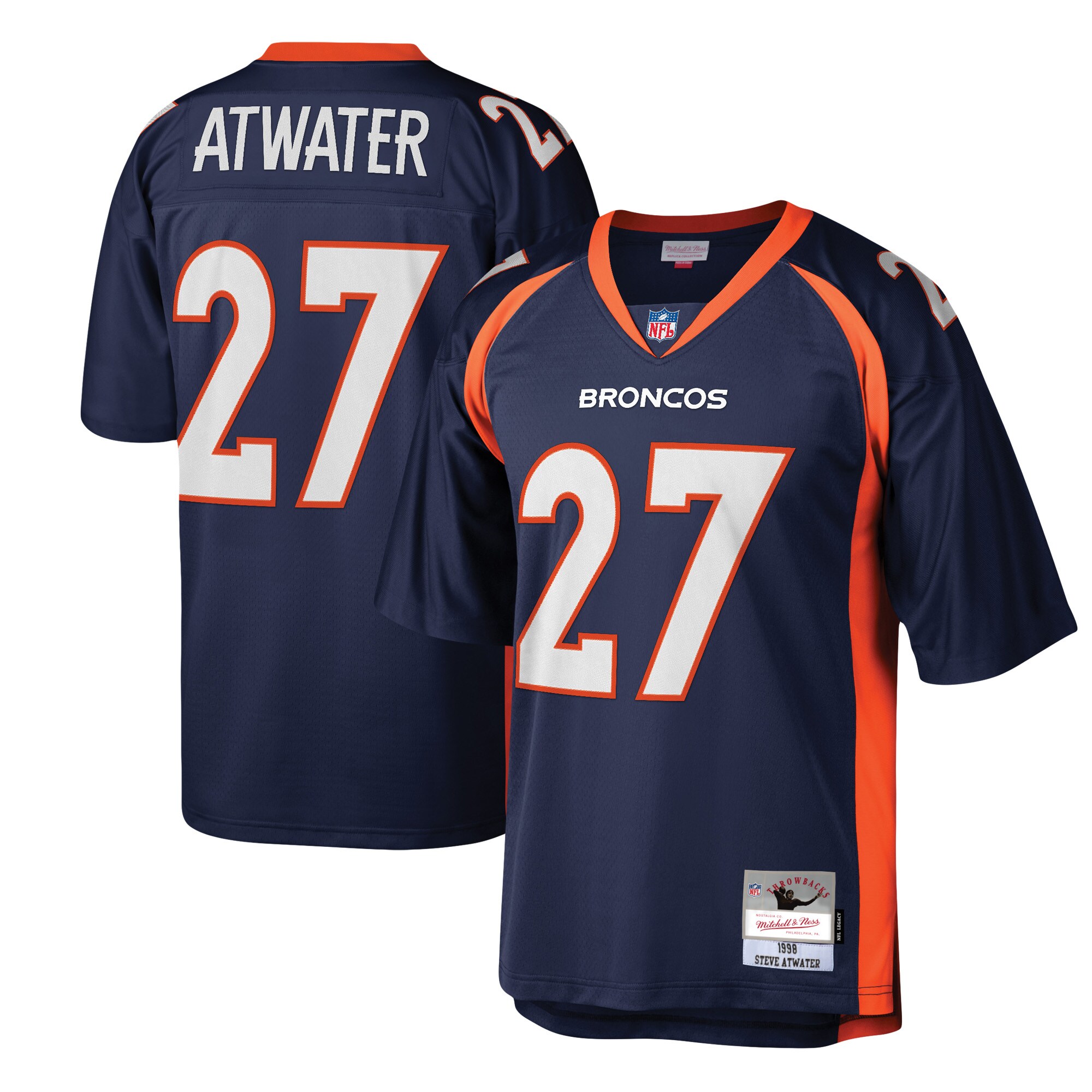 Steve Atwater Denver Broncos  Legacy Replica Jersey - Navy
