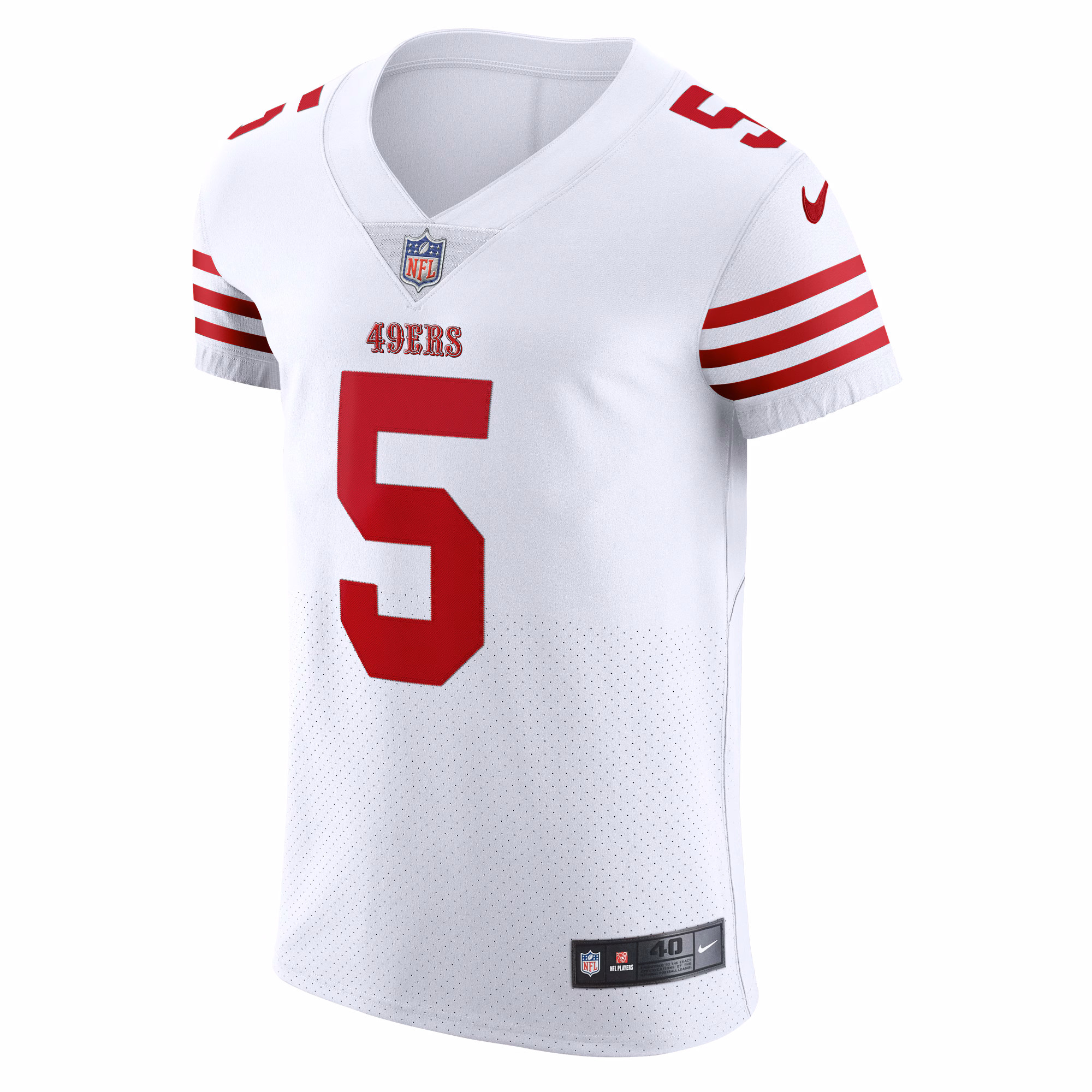 Trey Lance San Francisco 49ers Vapor Elite Jersey - White