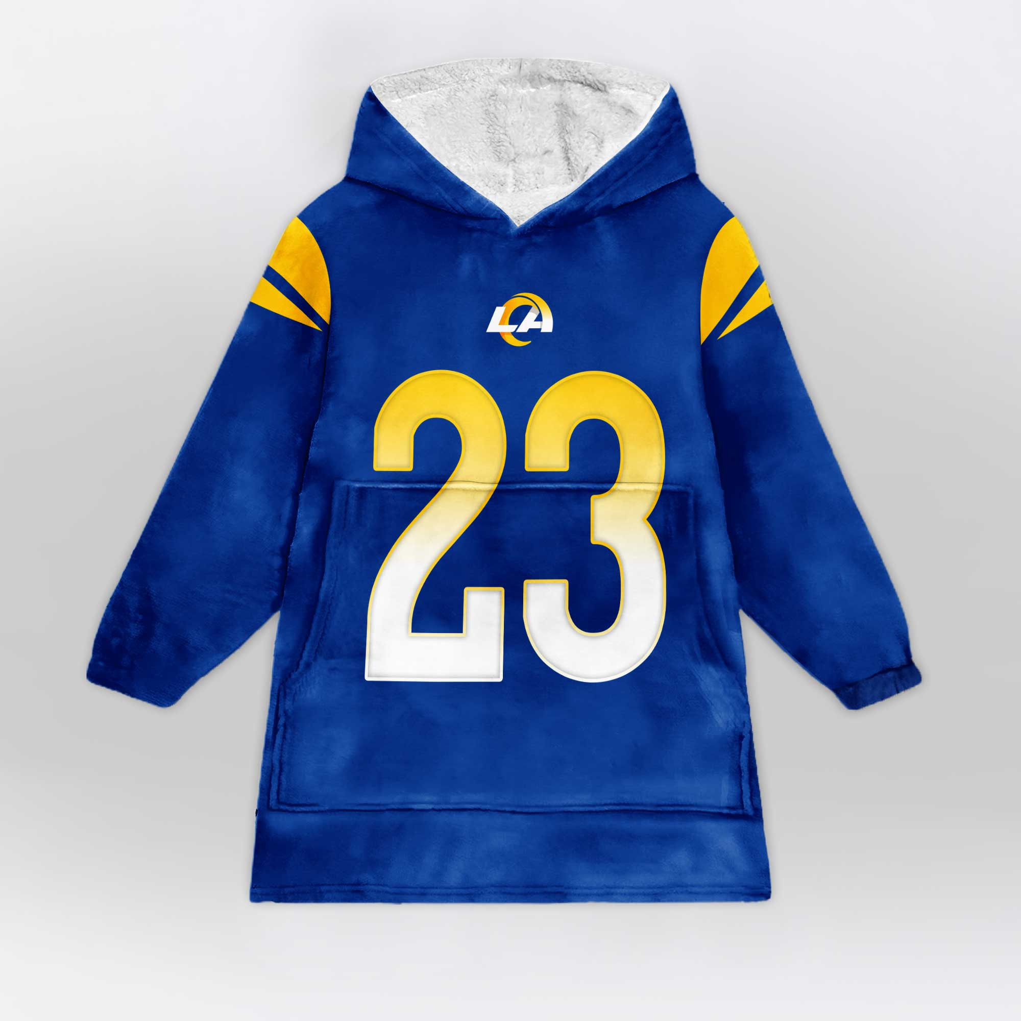 Adult 23 Los Angeles Football Unisex Blanket Hoodie