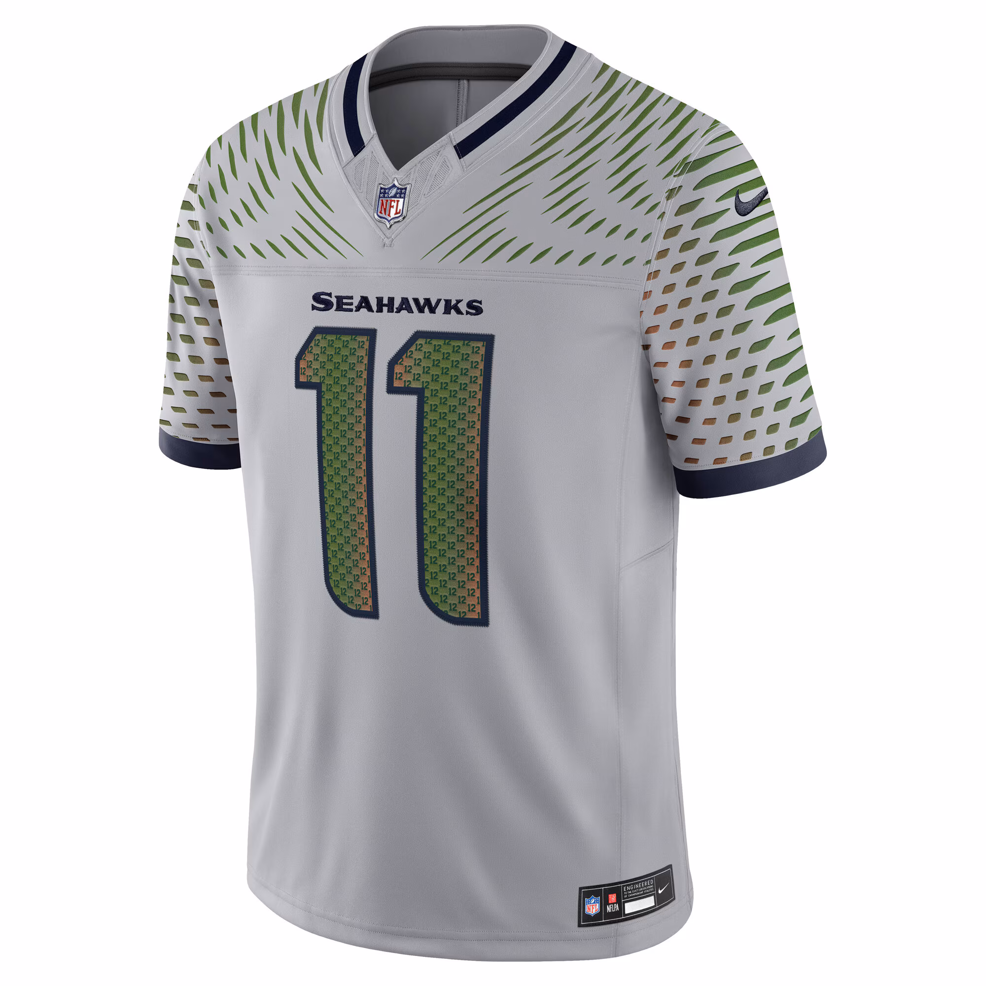 Jaxon Smith-Njigba #11 Seattle Seahawks 2025 Rivalries Collection Limited Jersey - Wolf Gray