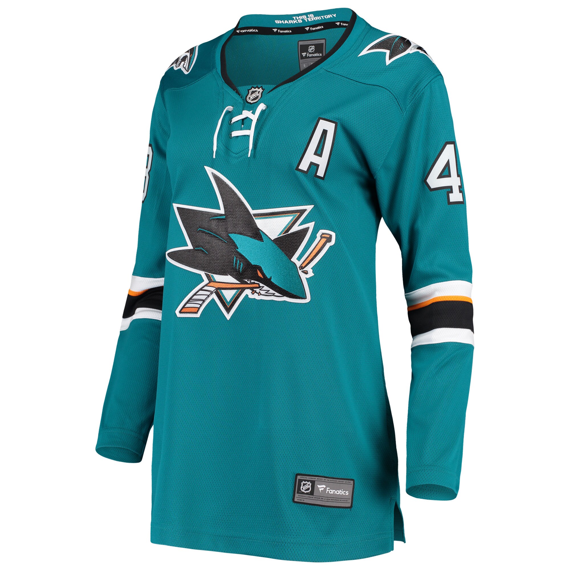 Tomas Hertl San Jose Sharks Women's Breakaway Home Team Player Jersey - Teal