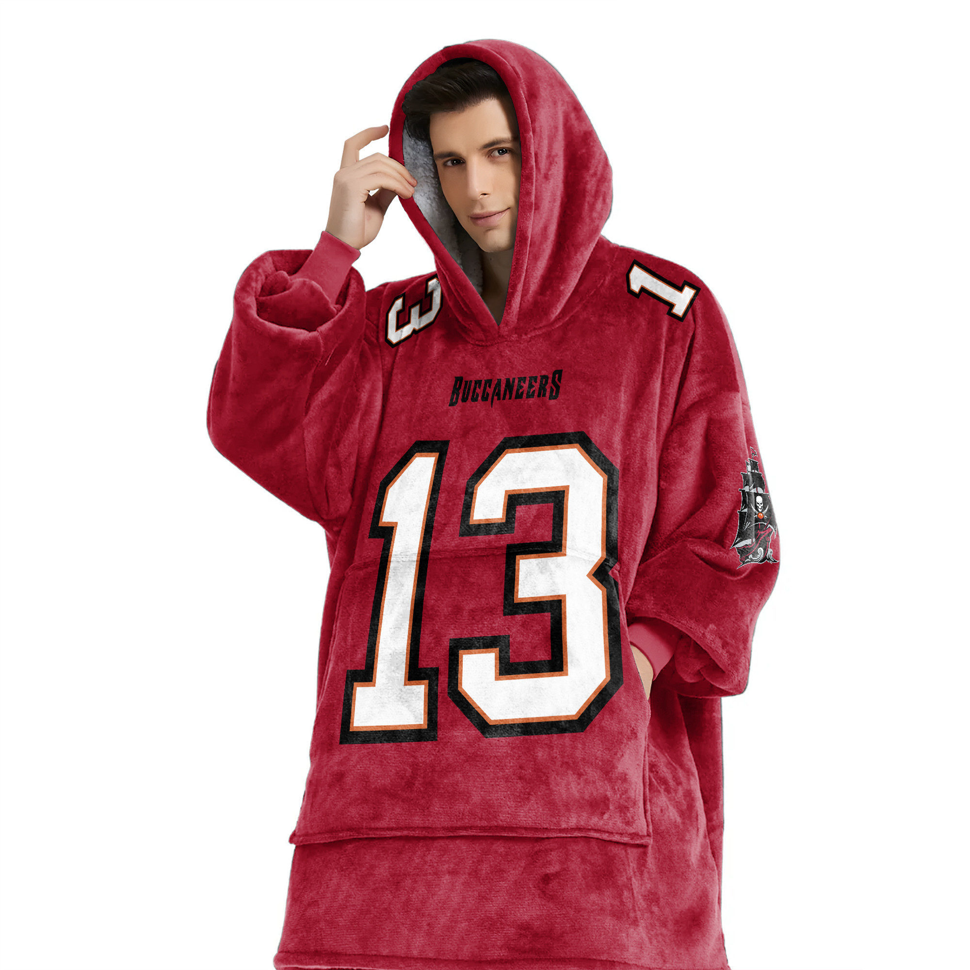 Adult M.E 13 Tampa Bay Football Unisex Blanket Hoodie