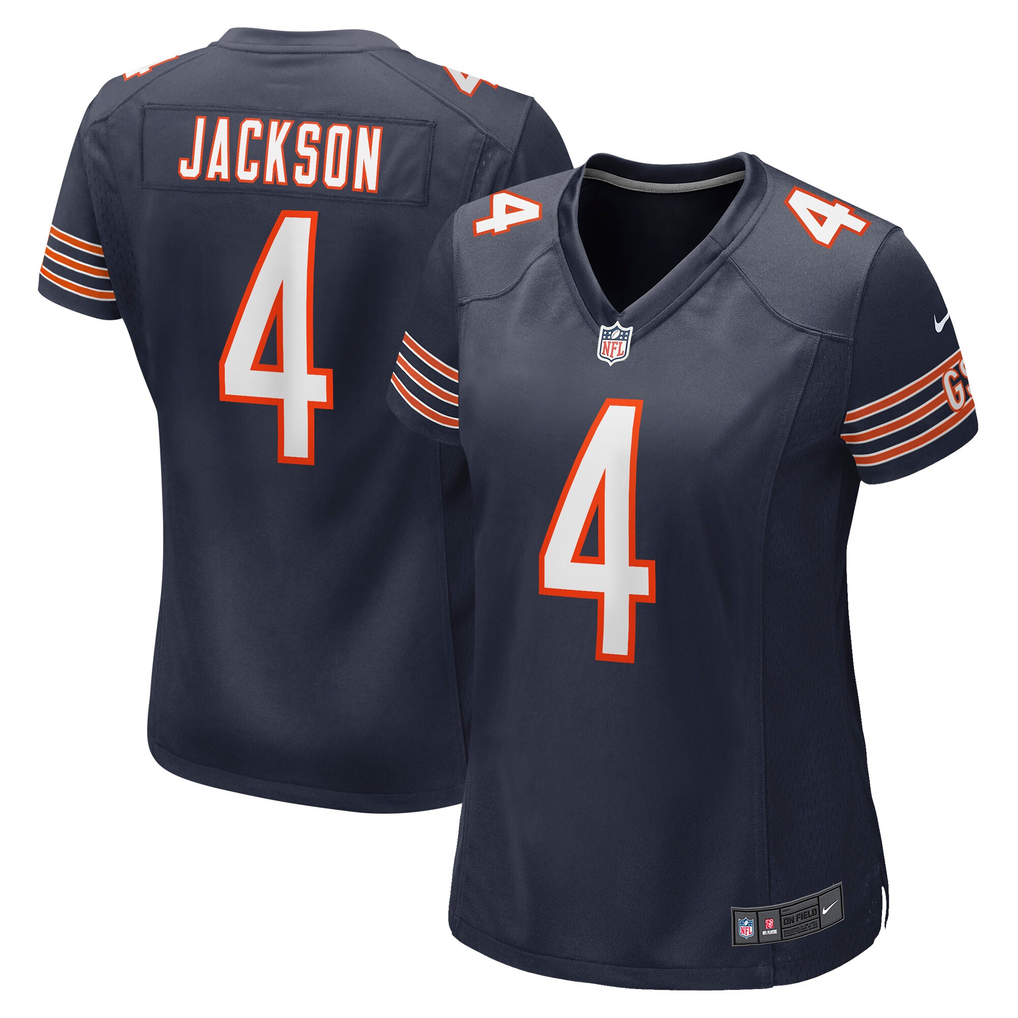 Eddie Jackson Chicago Bears Women's Game Player Jersey - Navy