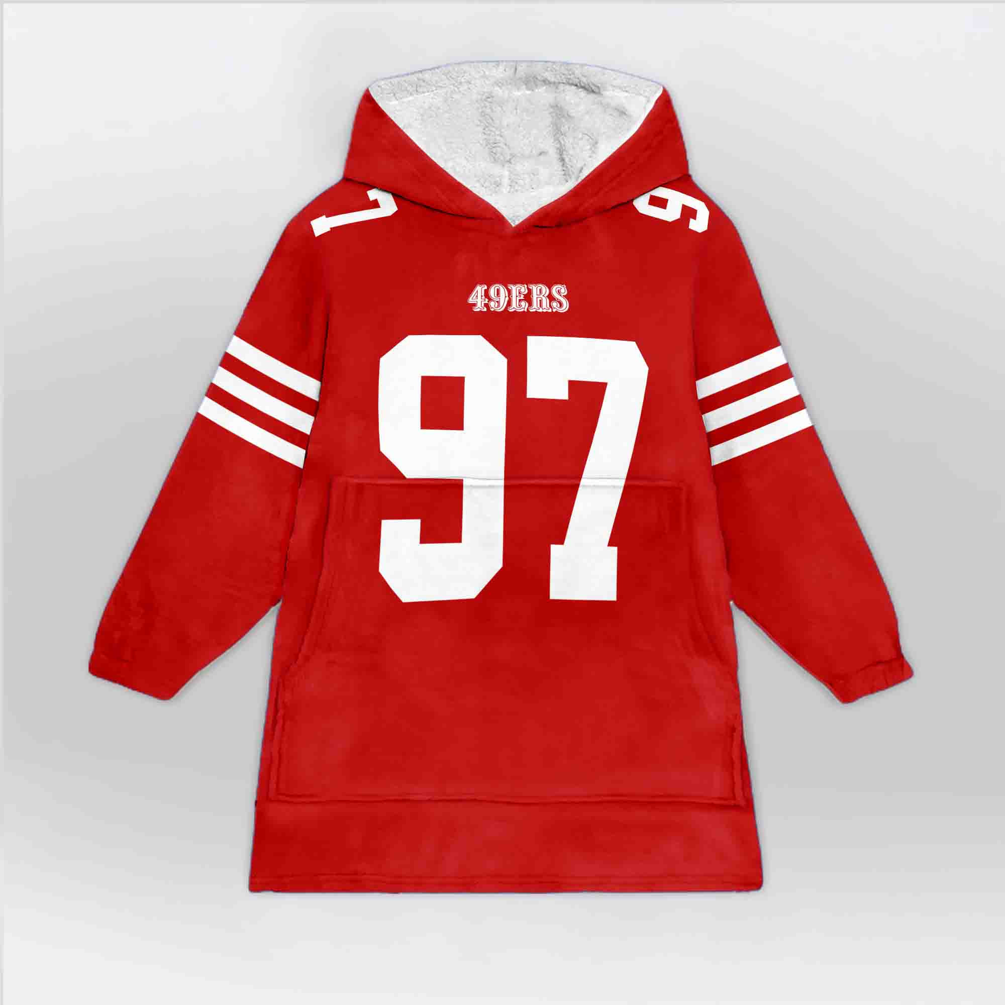 Adult N.B 97 San Francisco 49ers Football Unisex Blanket Hoodie