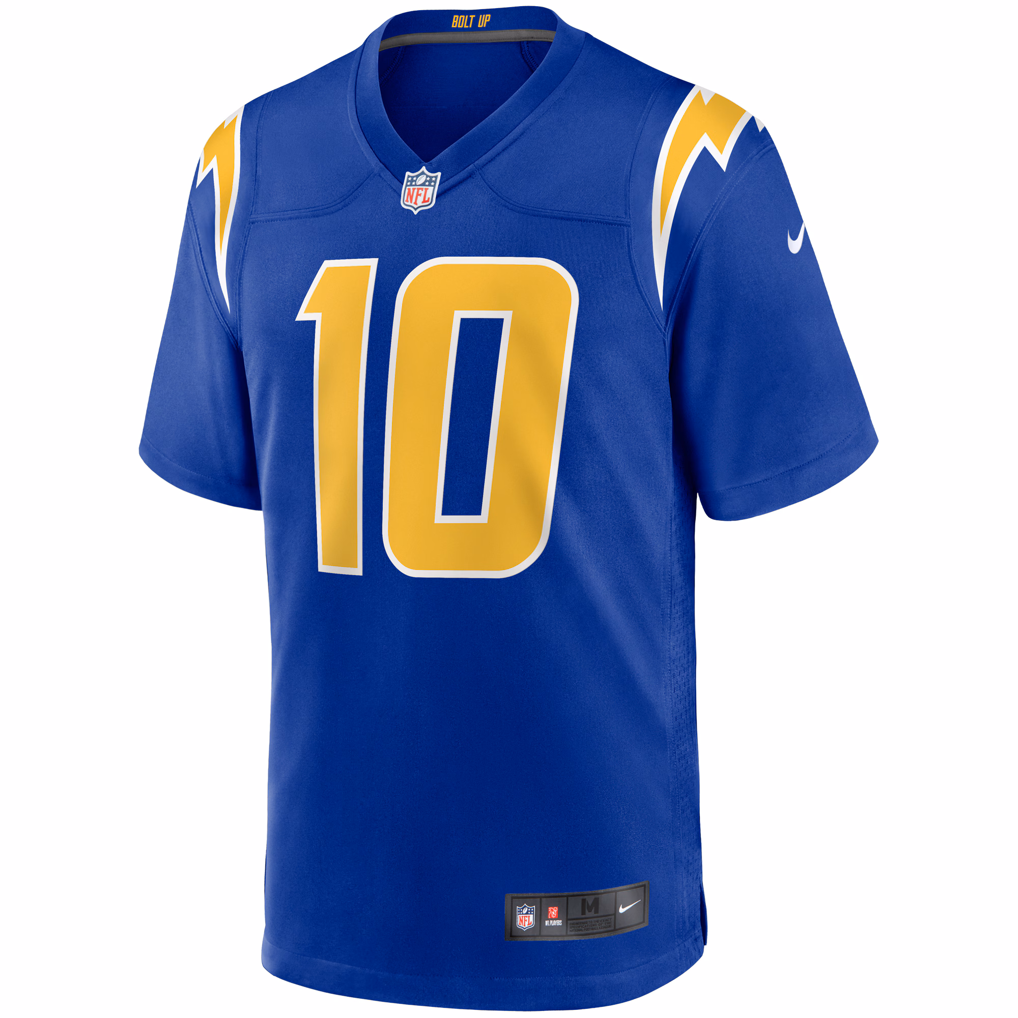 Justin Herbert #10 Los Angeles Chargers Game Jersey - White