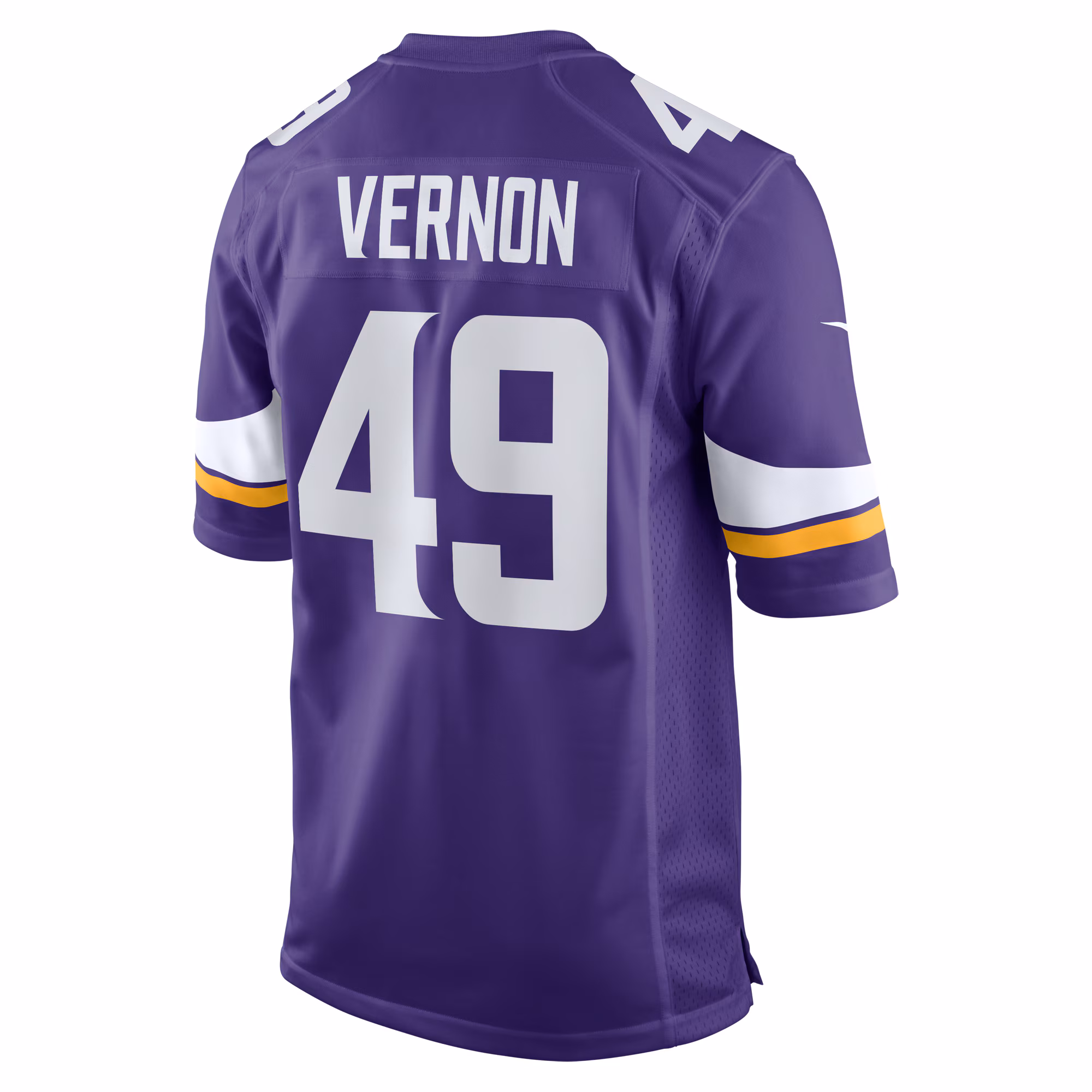 Seth Vernon Minnesota Vikings Game Jersey -  Purple