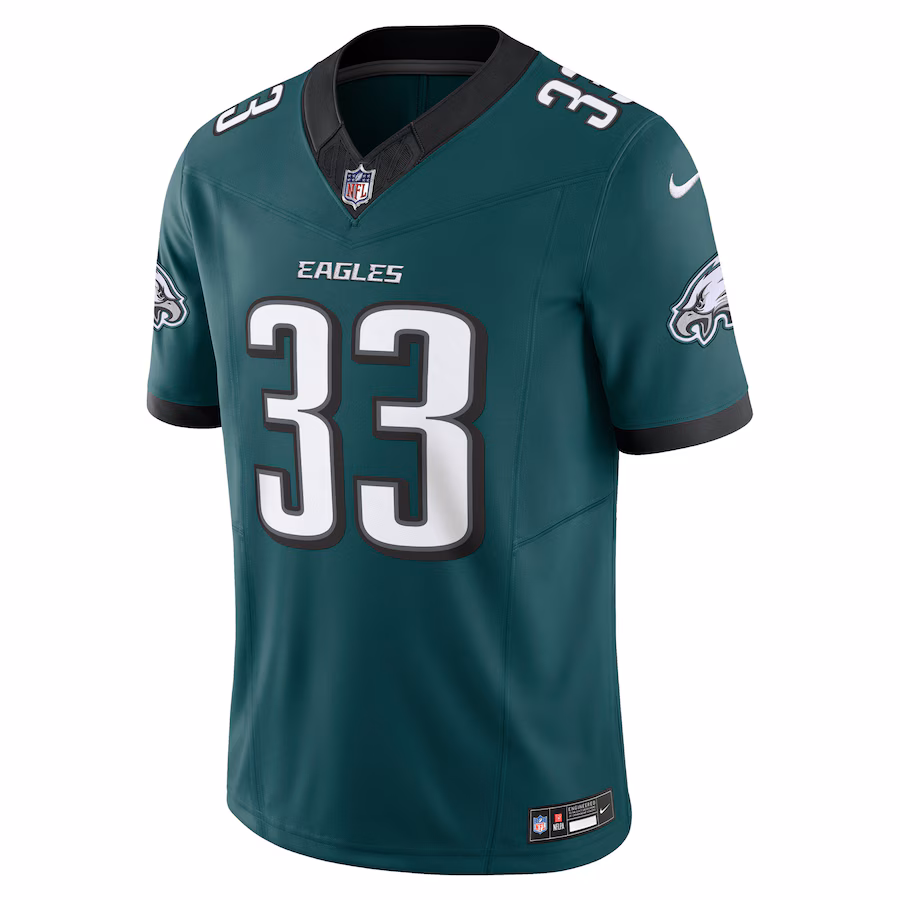 Men's Philadelphia Eagles #33 Cooper DeJean Midnight Green Team Vapor F.U.S.E. Limited Jersey