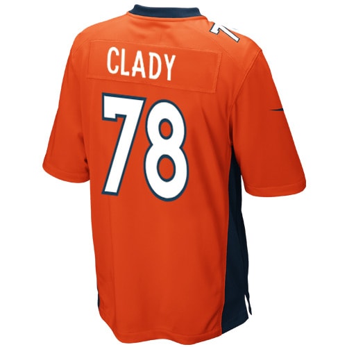 Ryan Clady Denver Broncos  Youth Team Color Game Jersey - Orange