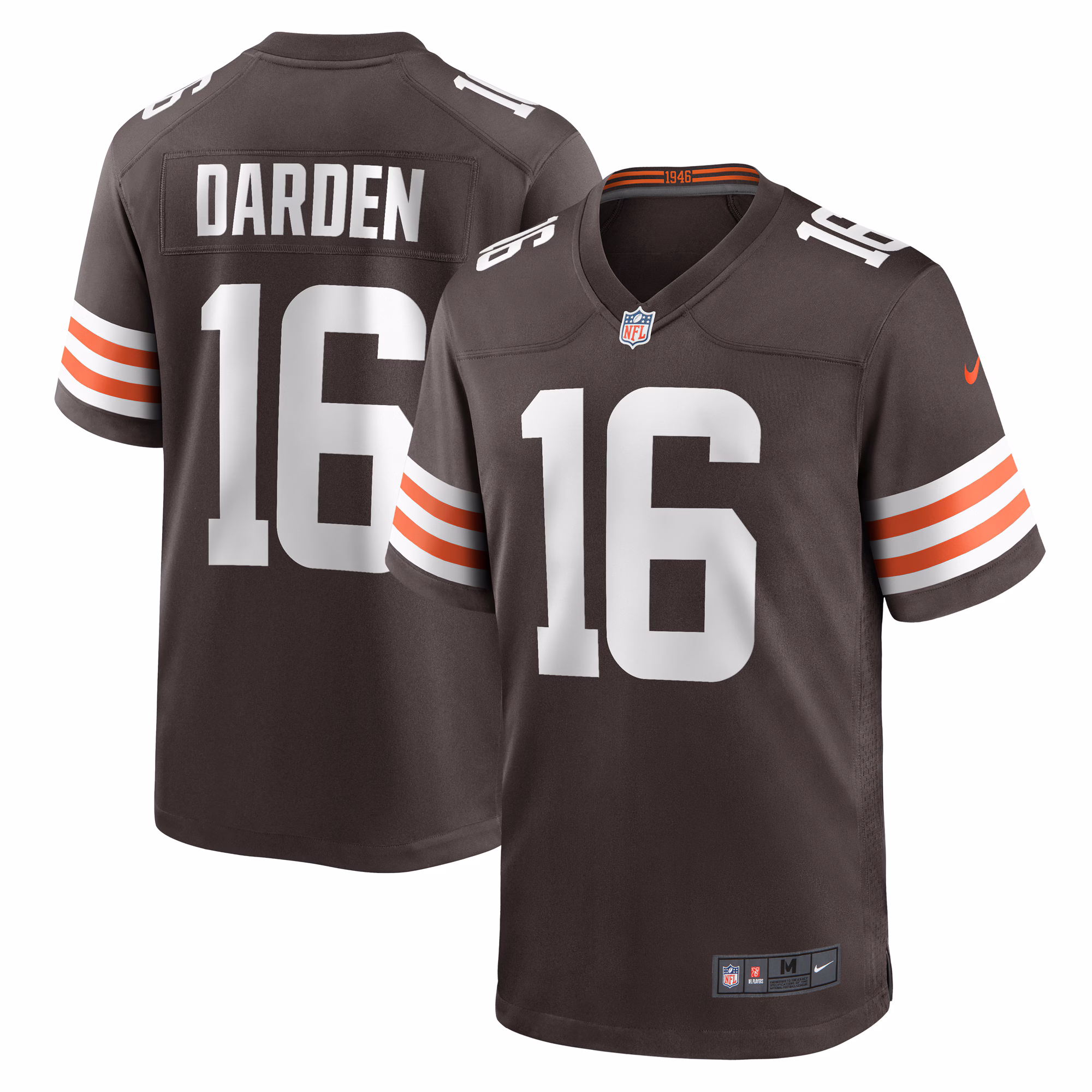 Jaelon Darden Cleveland Browns Team Game Jersey -  Brown