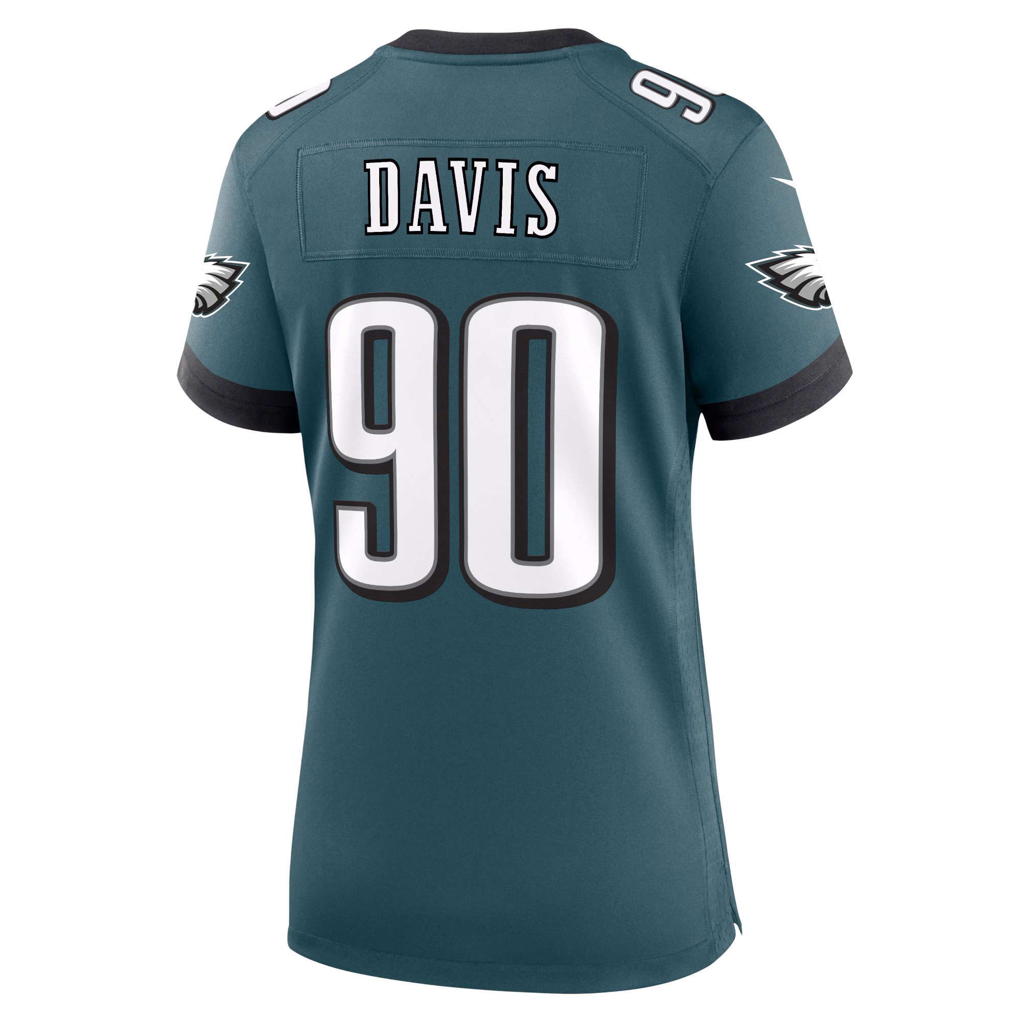 Davis Philadelphia Eagles Women's Team Game Jersey - Midnight Green
