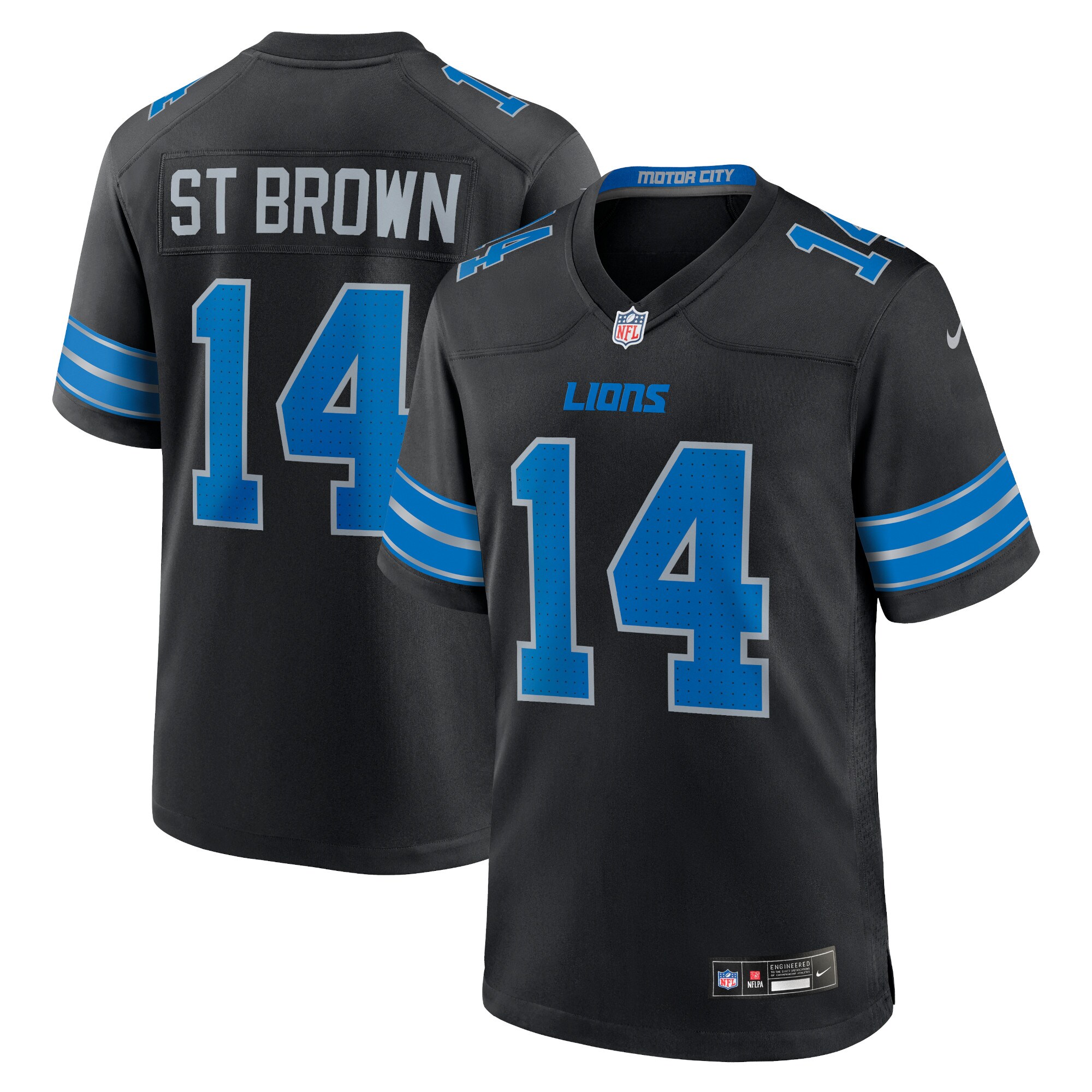 Amon-Ra St. Brown Detroit Lions Game Jersey - White
