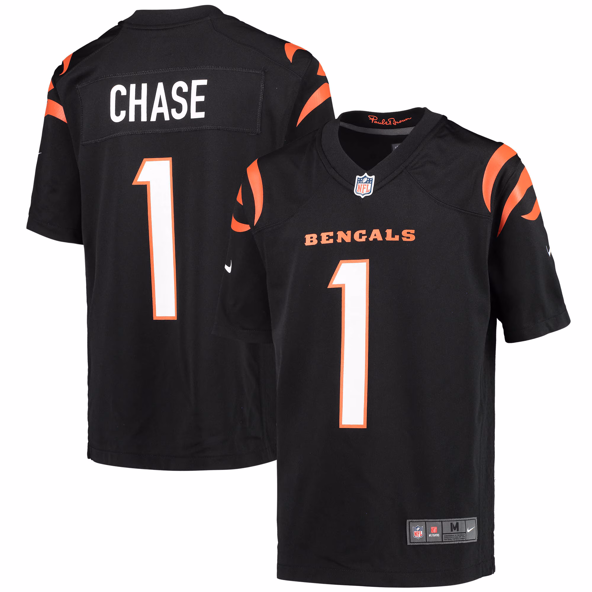 Ja'Marr Chase Cincinnati Bengals Youth Game Jersey - Black