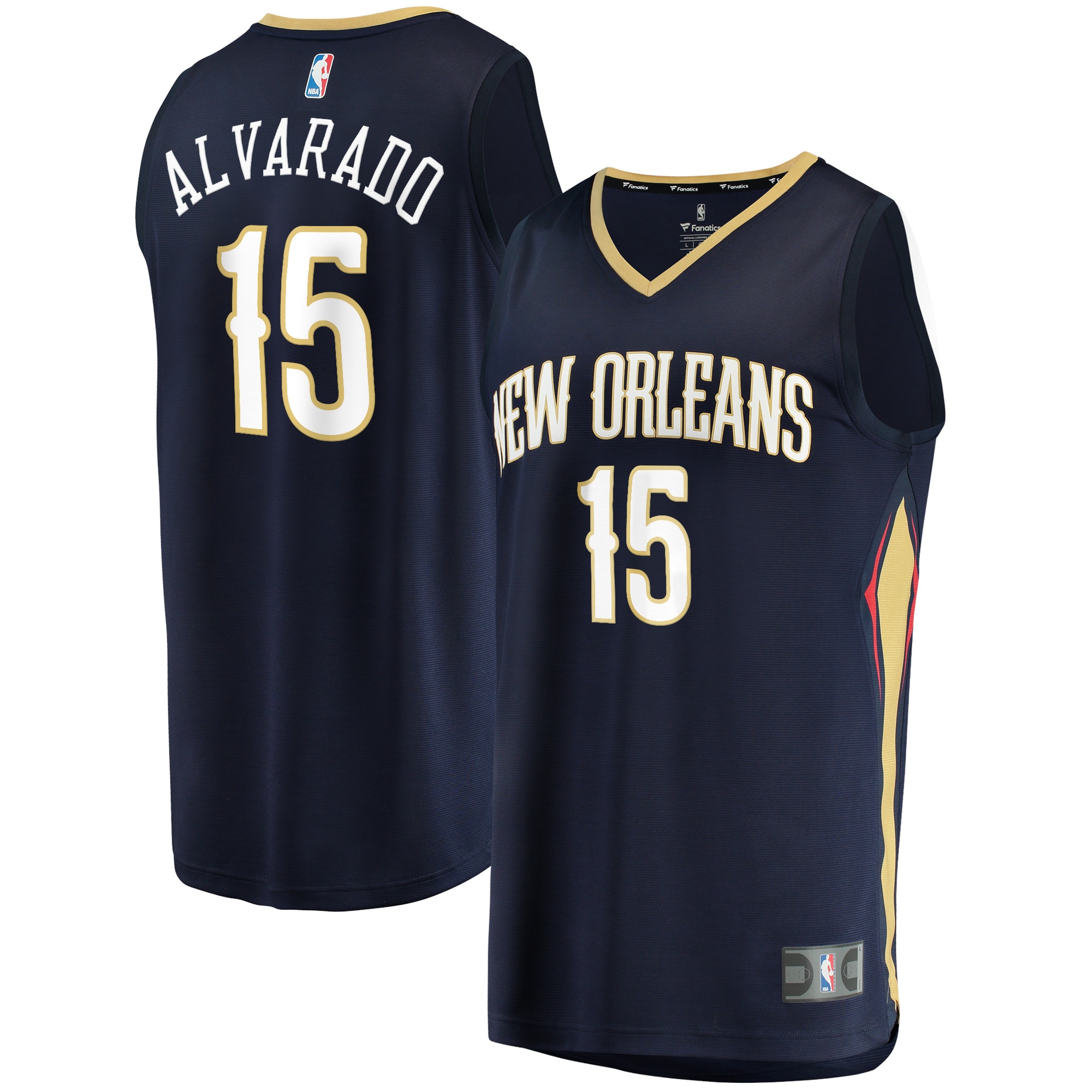 Jose Alvarado New Orleans Pelicans  2021/22 Fast Break Replica Jersey - Icon Edition - Navy
