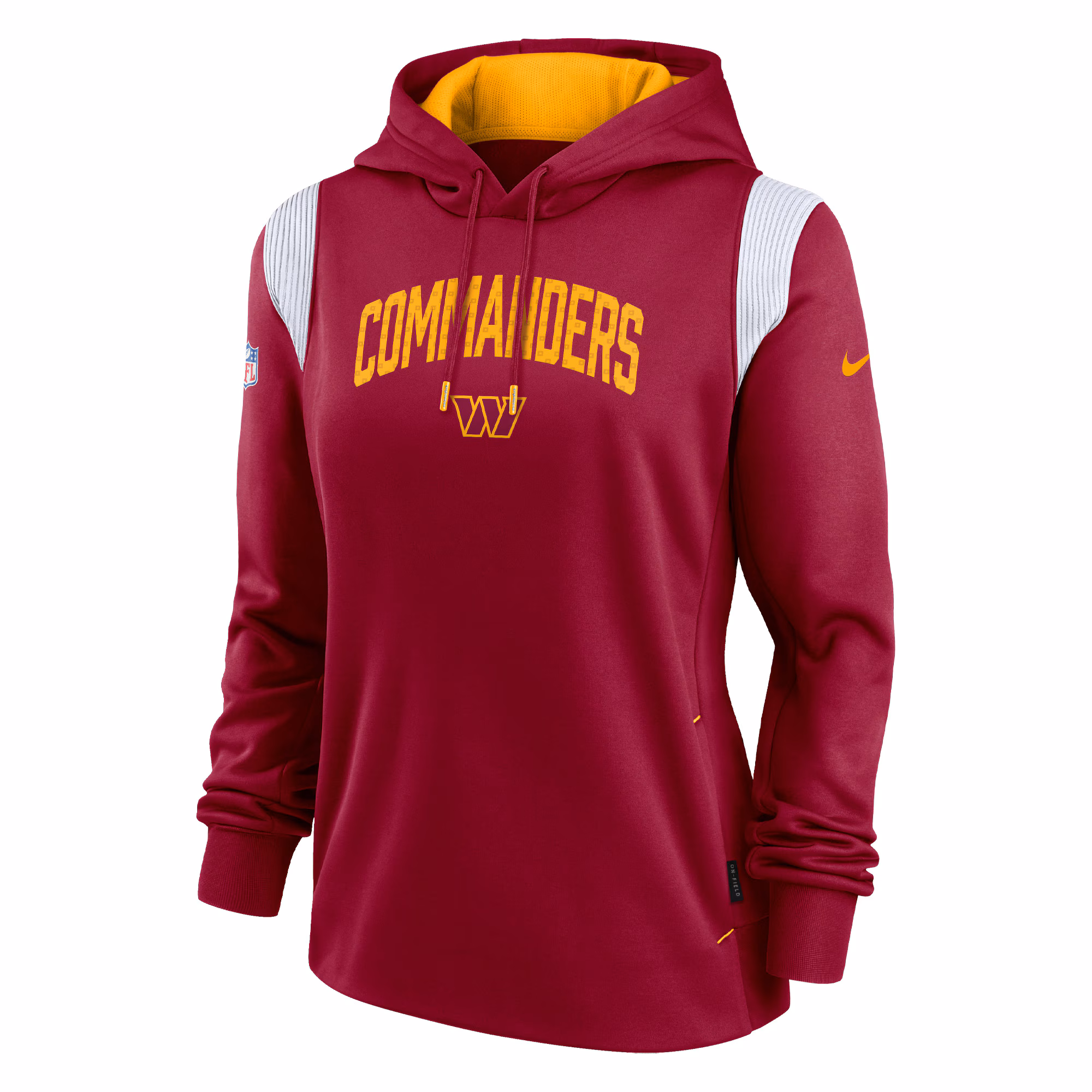 Washington Commanders Women's Sideline Stack Performance Pullover Hoodie - Burgundy